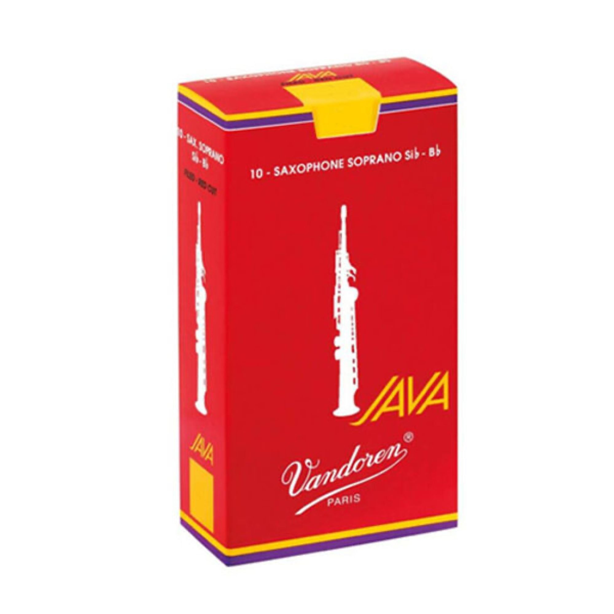 Caña Saxo Soprano Vandoren N° 2.5 Java Red SR3025R