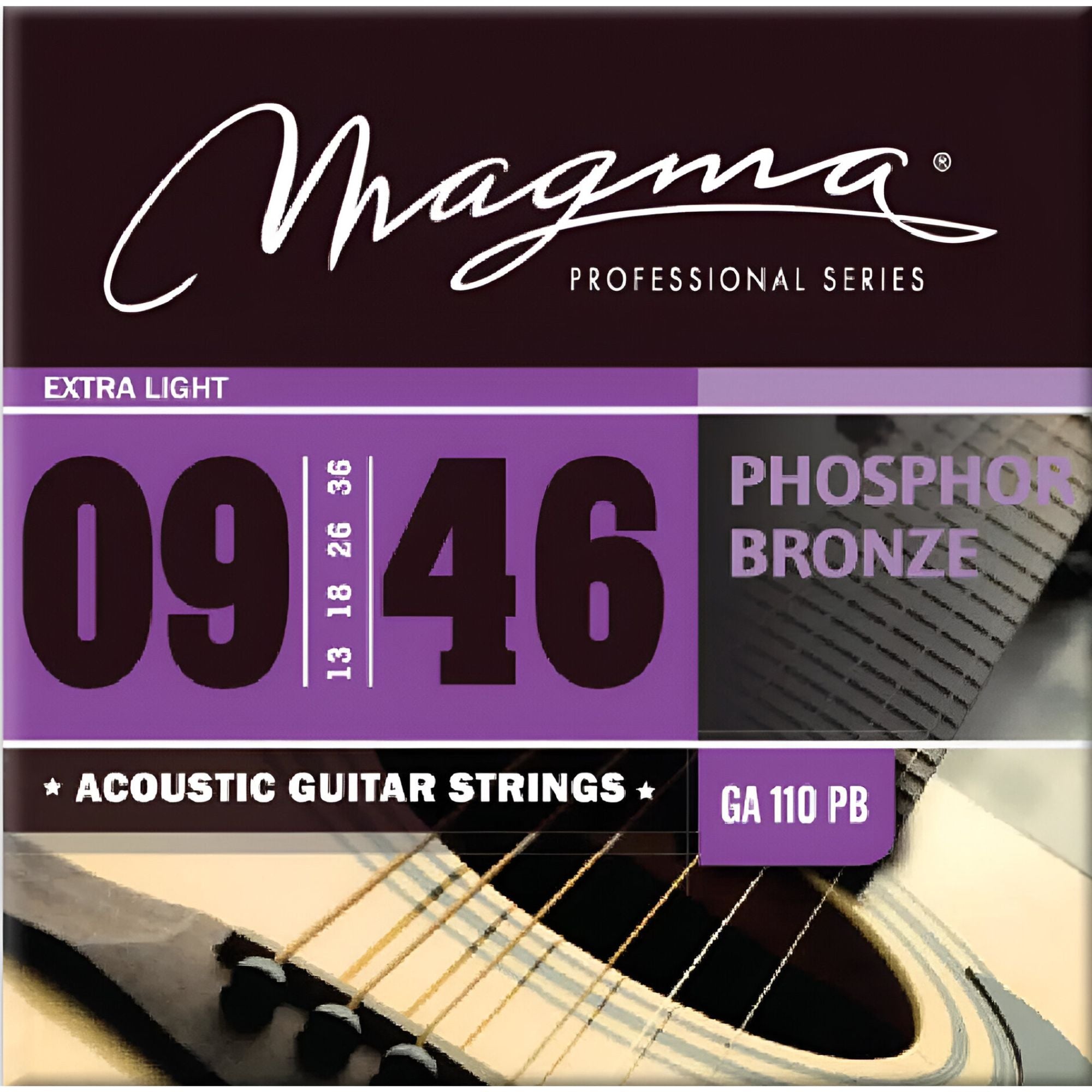 Set de Cuerdas Guitarra Acústica 09-46 Magma GA-110PB