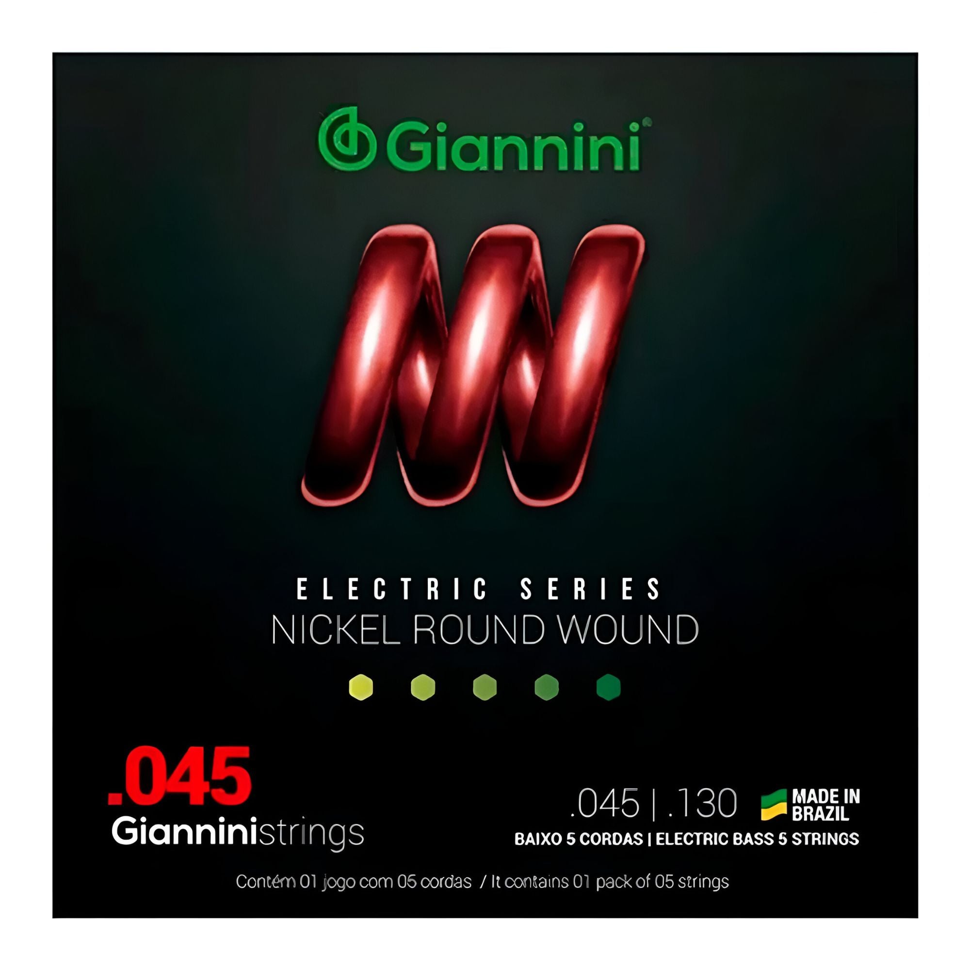 Set de Cuerdas Bajo 5C Giannini GEEBRS5