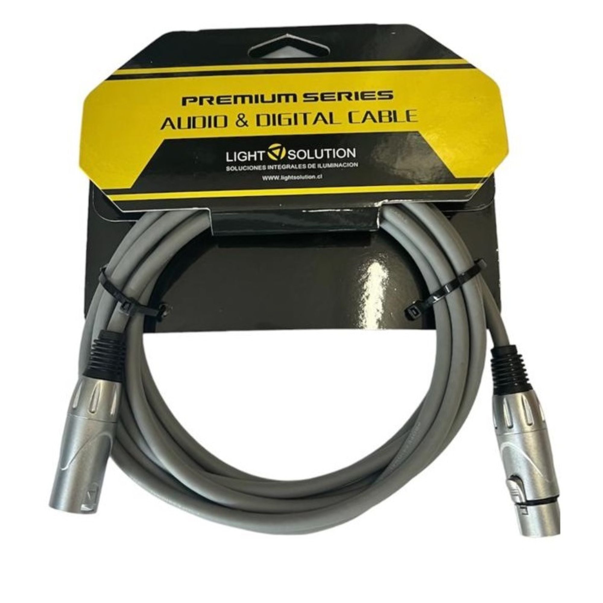 Cable DMX 5M Light Solution Gris Premium