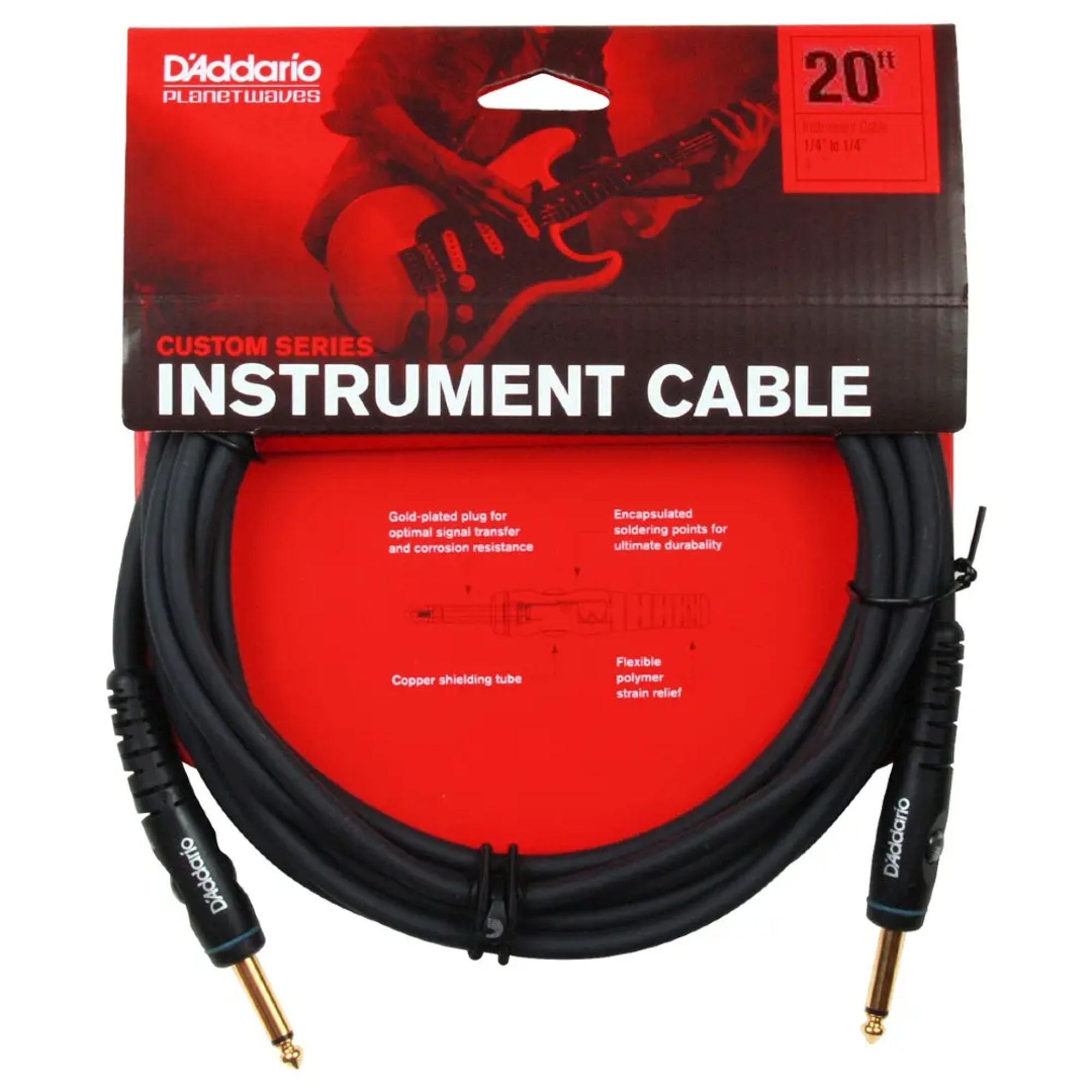 Cable de Instrumento Plug Plug 6M D"Addario Planet Waves PW-G-20
