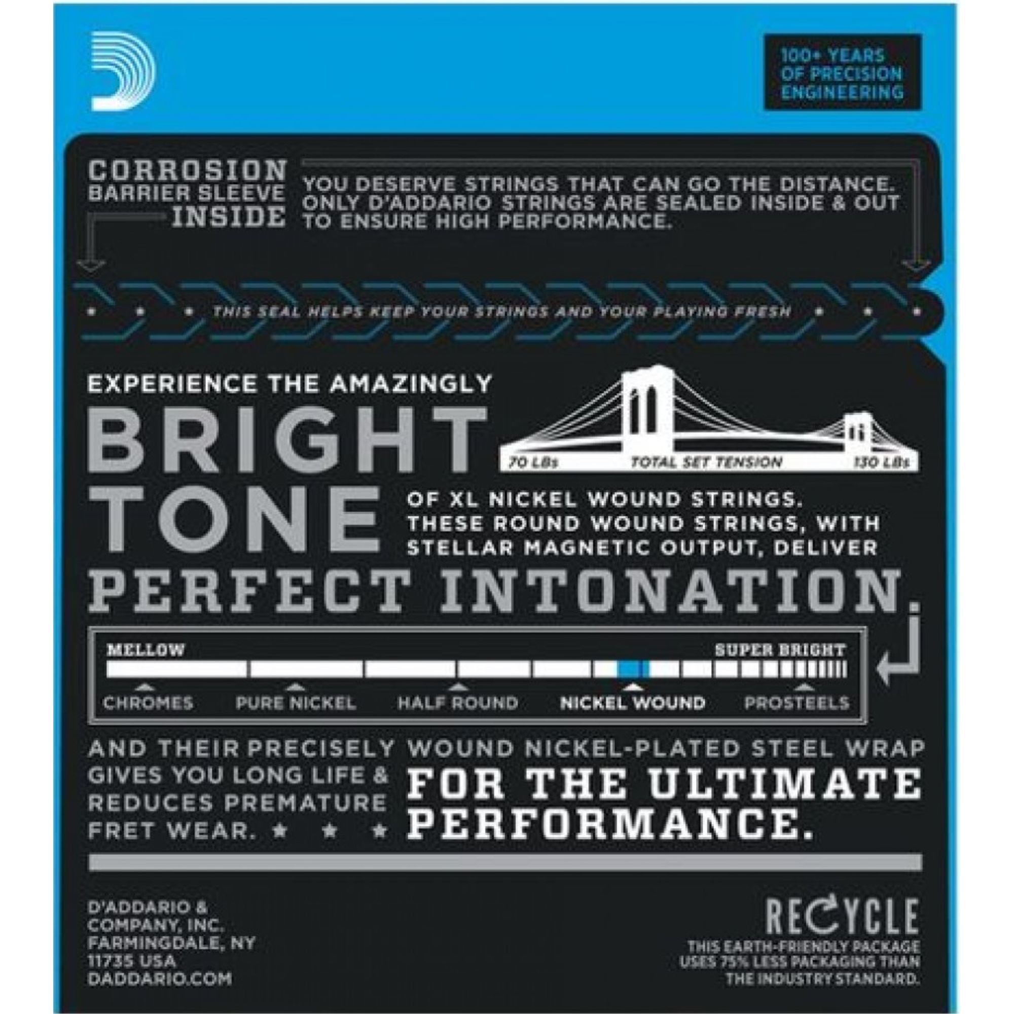 Set de Cuerdas Guitarra Eléctrica D”Addario EXL-120