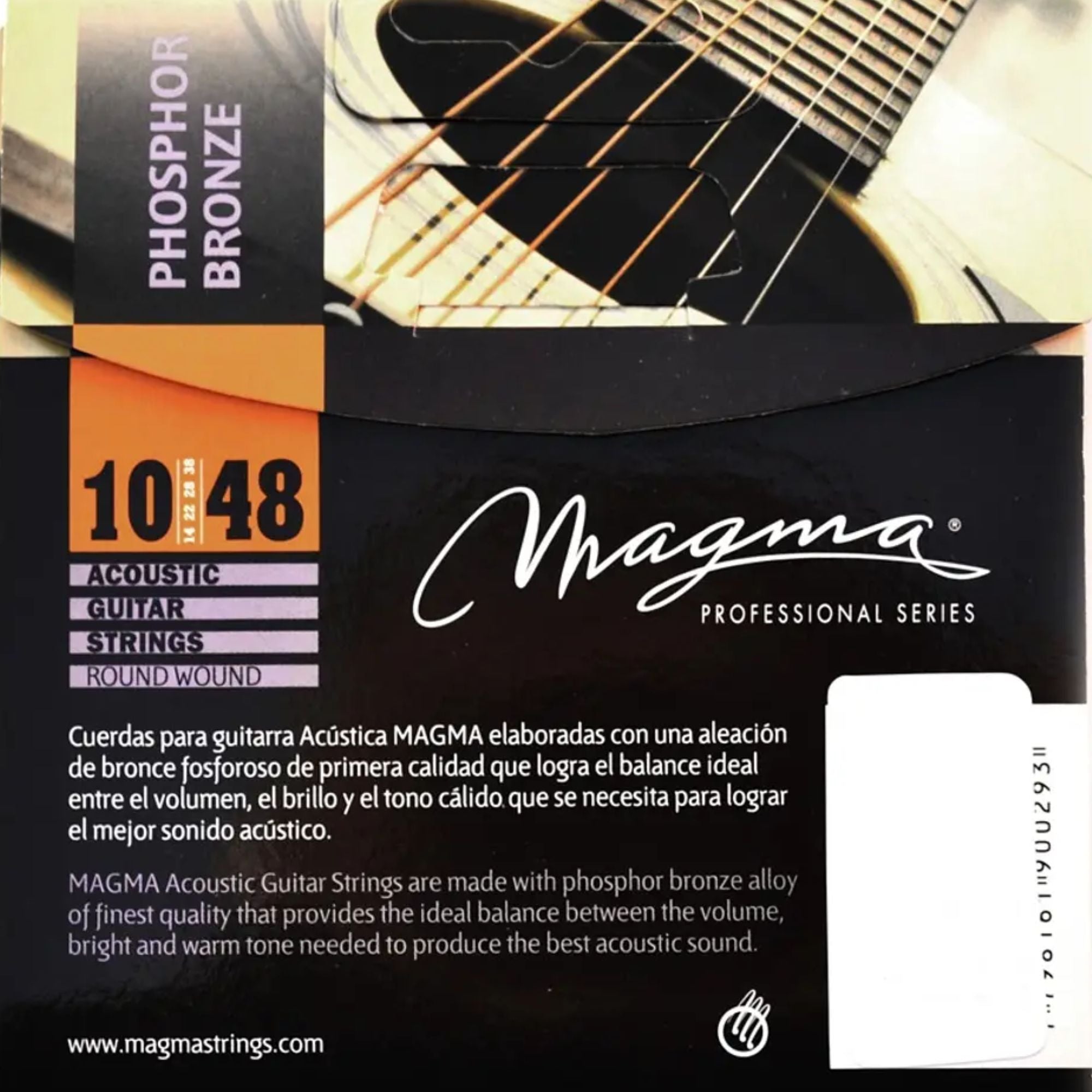Set de Cuerdas Guitarra Acústica 10-48 Magma GA-120PB