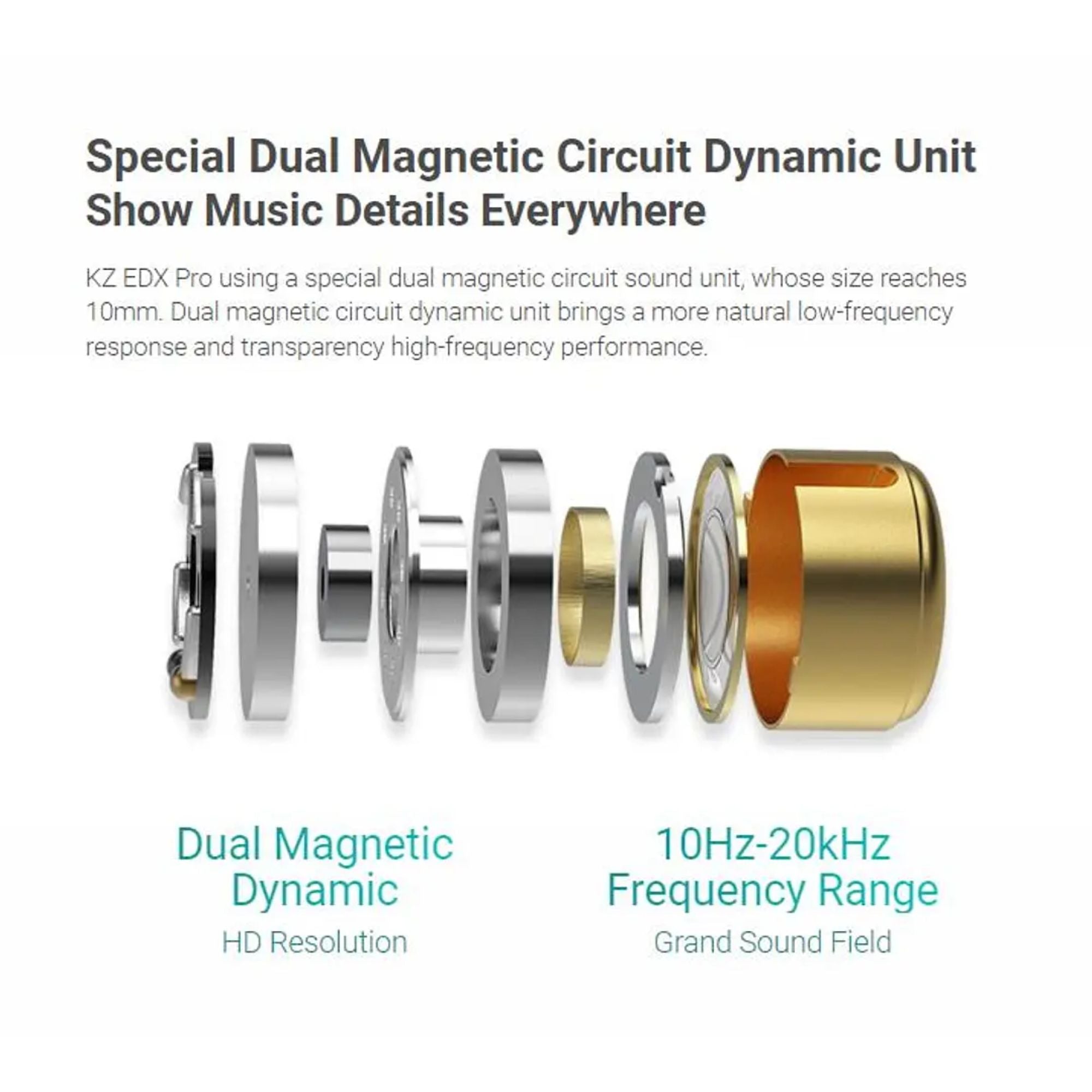 Audifonos In Ear Crystal KZ EDX PRO MIC