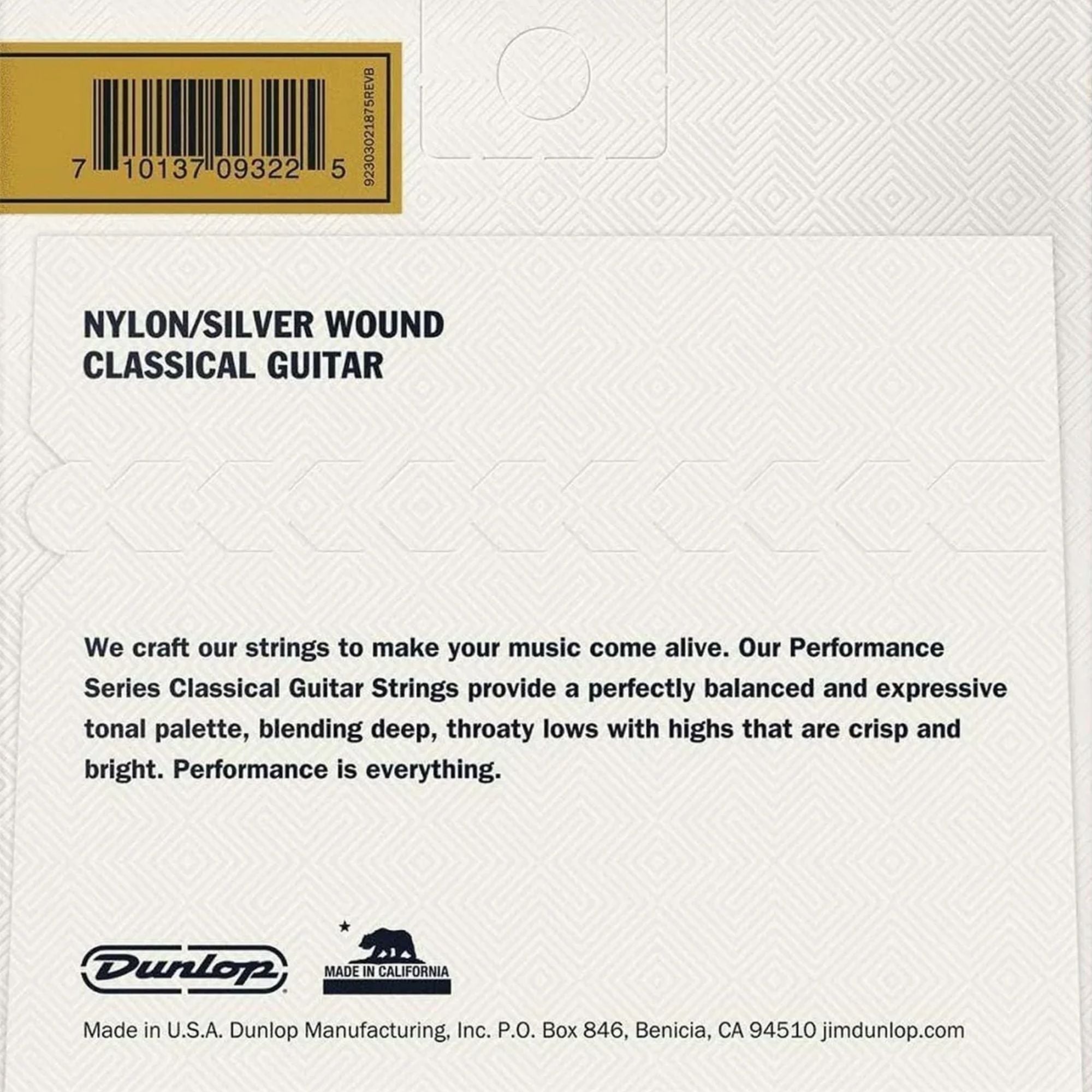 Set de Cuerdas Guitarra Clásica Dunlop DCV100 NS