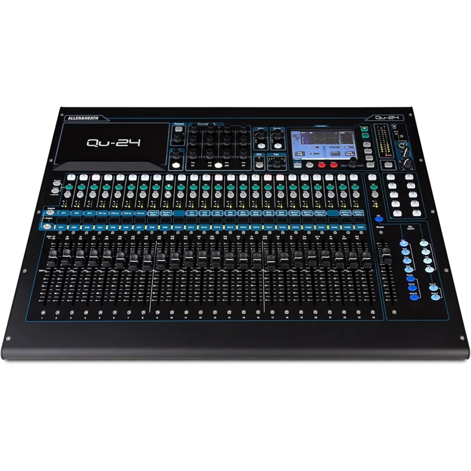 Consola Digital Allen & Heath QU-24, con Faders Motorizados