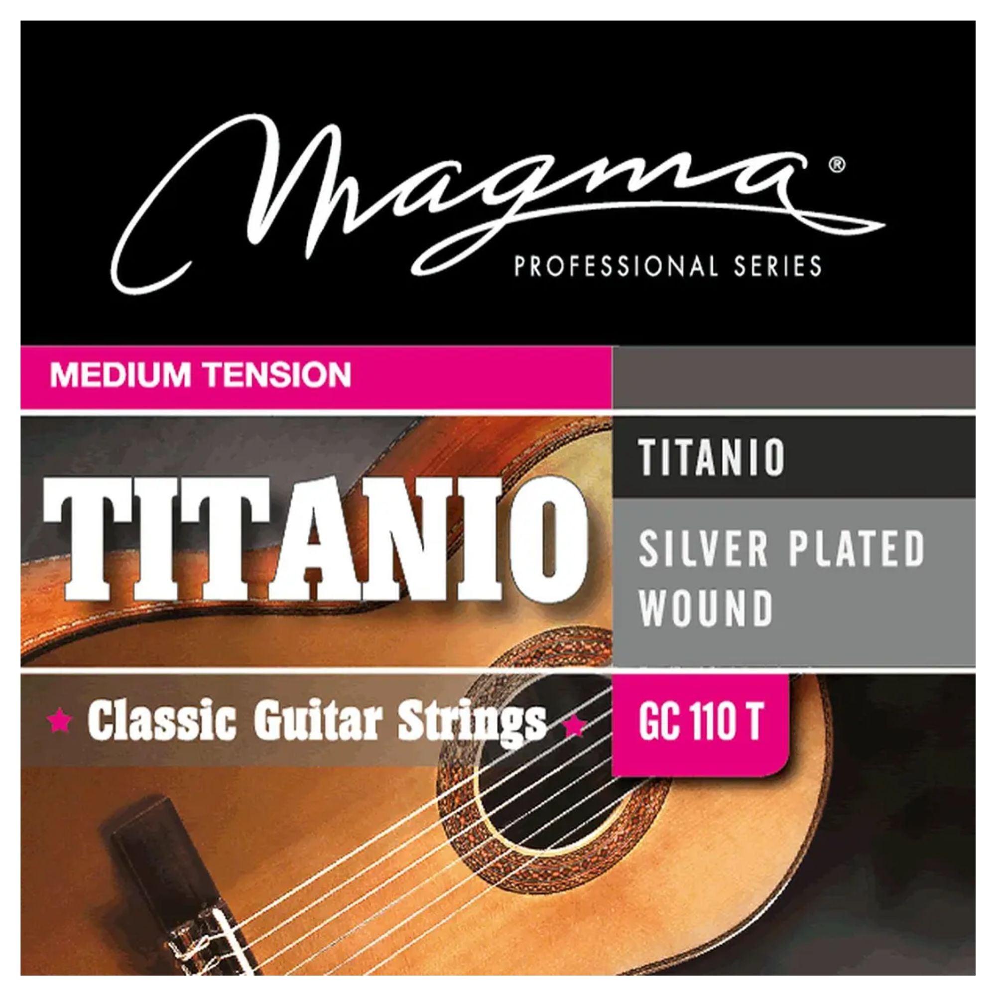 Set de Cuerdas Guitarra Clásica Titanio Magma GC-110T