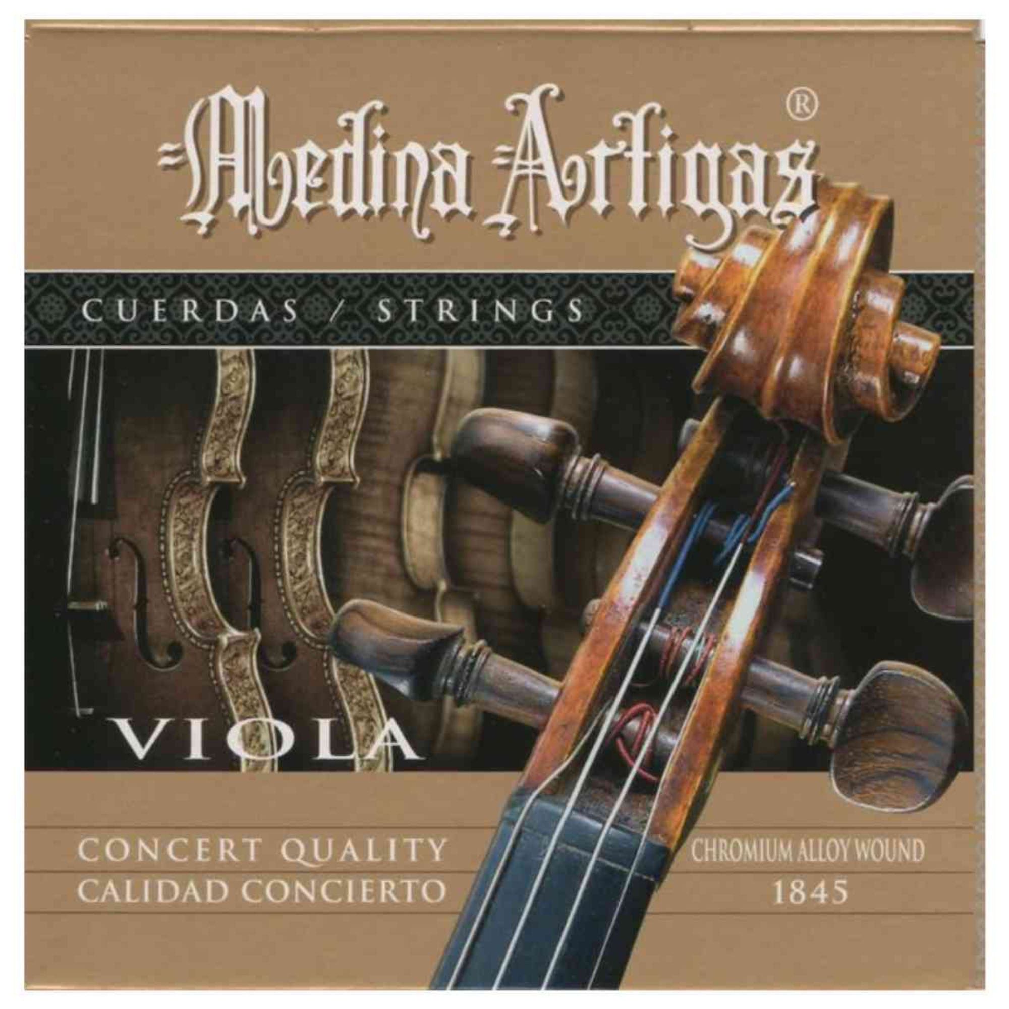 Set de Cuerdas Viola Medina Artigas Nylon Cromo 1845