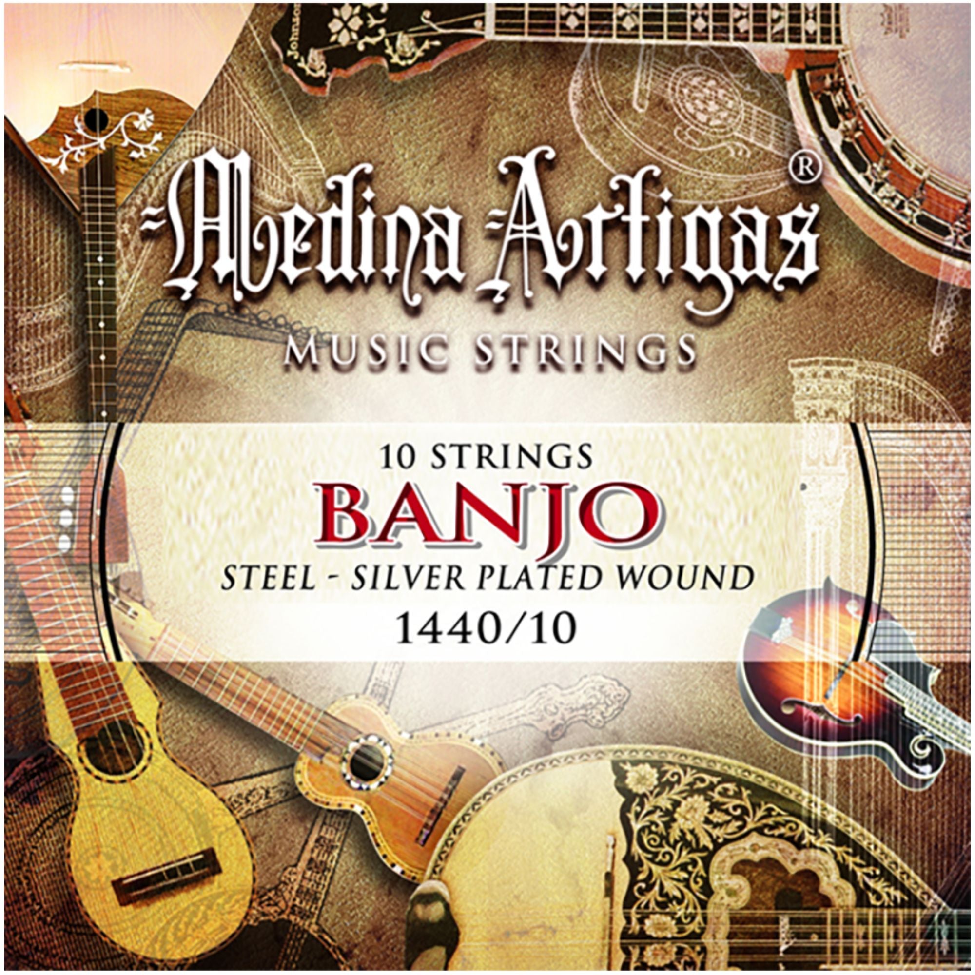 Set de Cuerdas Banjo Medina Artigas 1440/10D