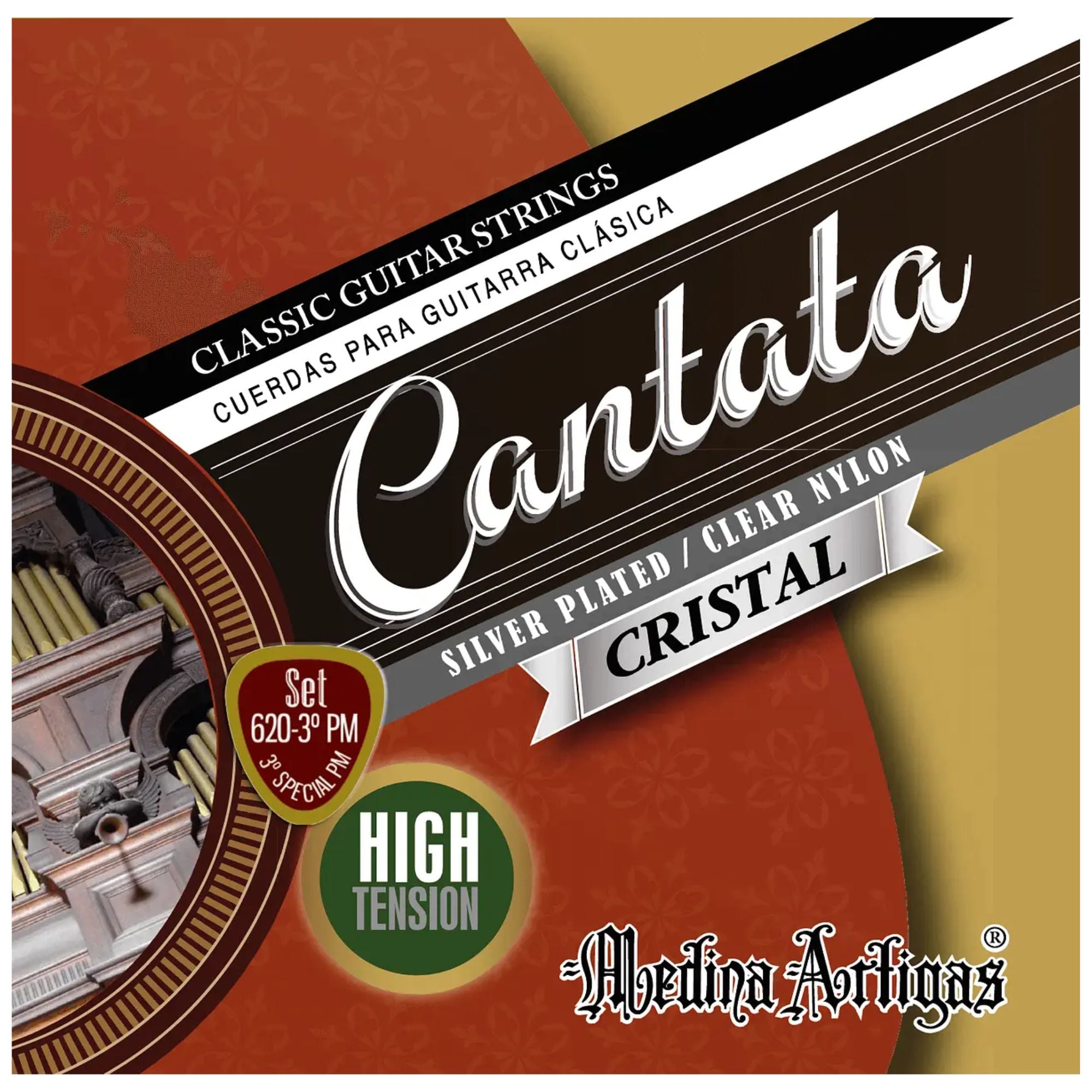 Set de Cuerdas Guitarra Clásica Medina Artigas Cantata 620-3G