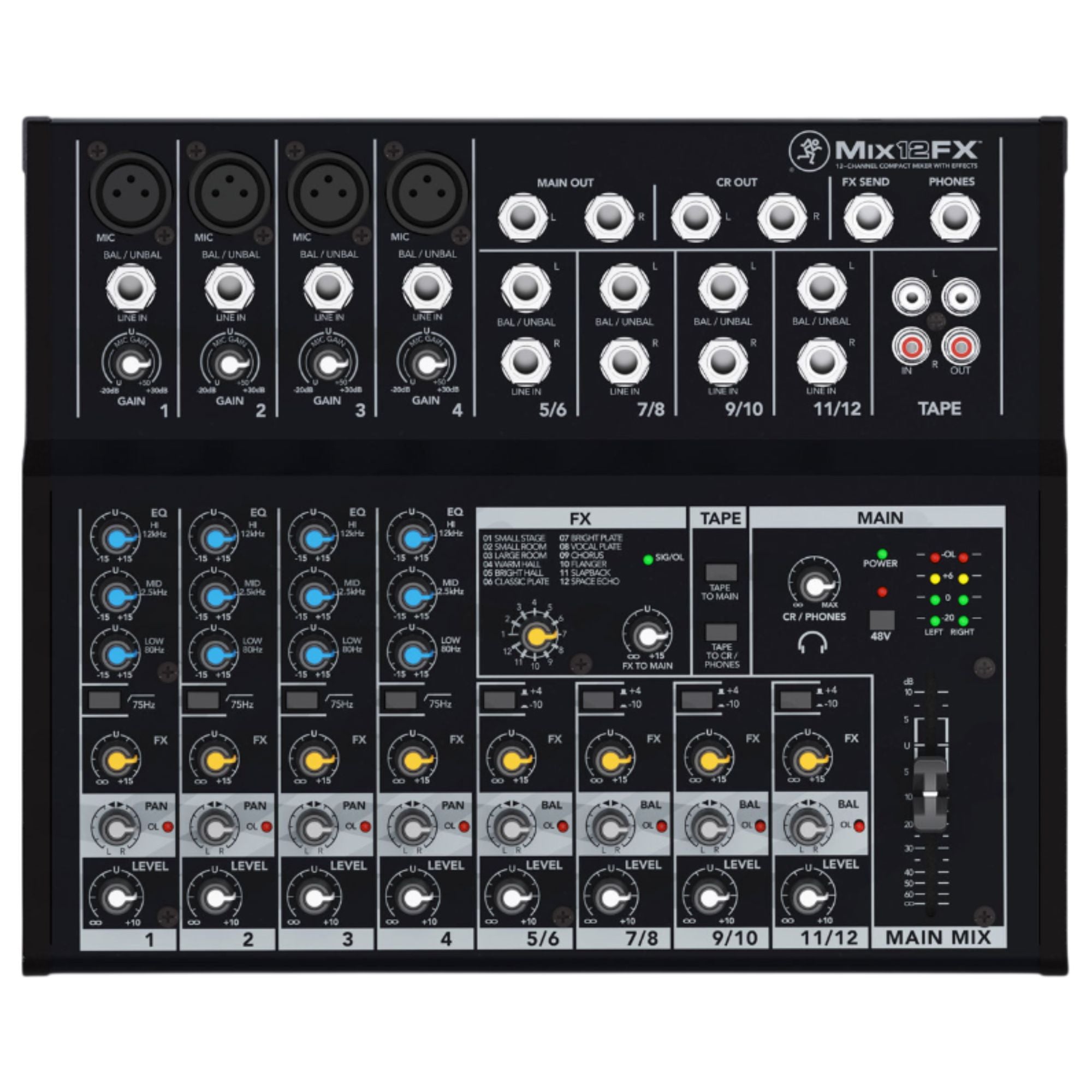 Mixer Análogo Mackie MIX-12FX