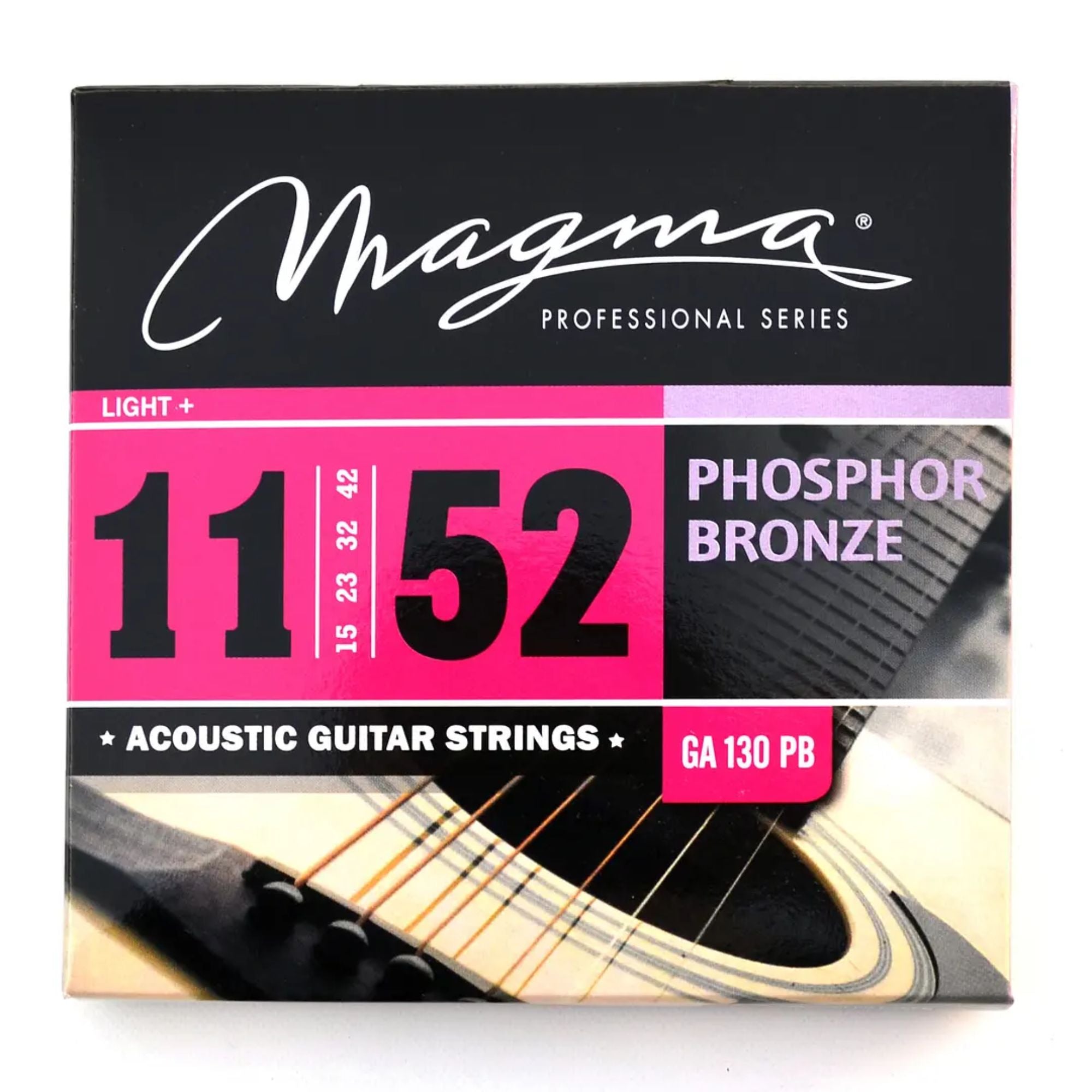 Set de Cuerdas Guitarra Acústica 11-52 Magma GA-130PB