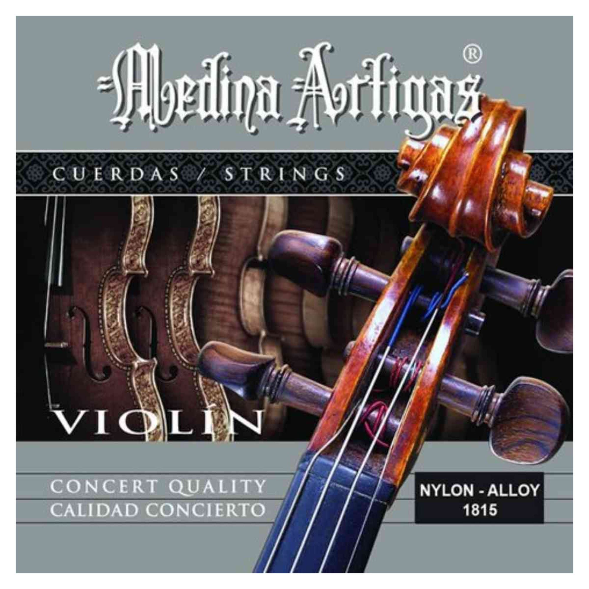 Set de Cuerdas Violin Medina Artigas Nylon Cromo Perlon 1815