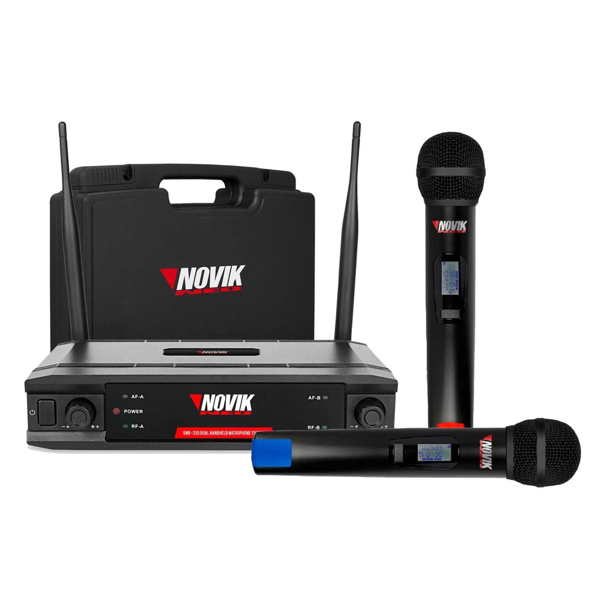 Micrófono Inalámbrico Mano Doble Novik UNK-330