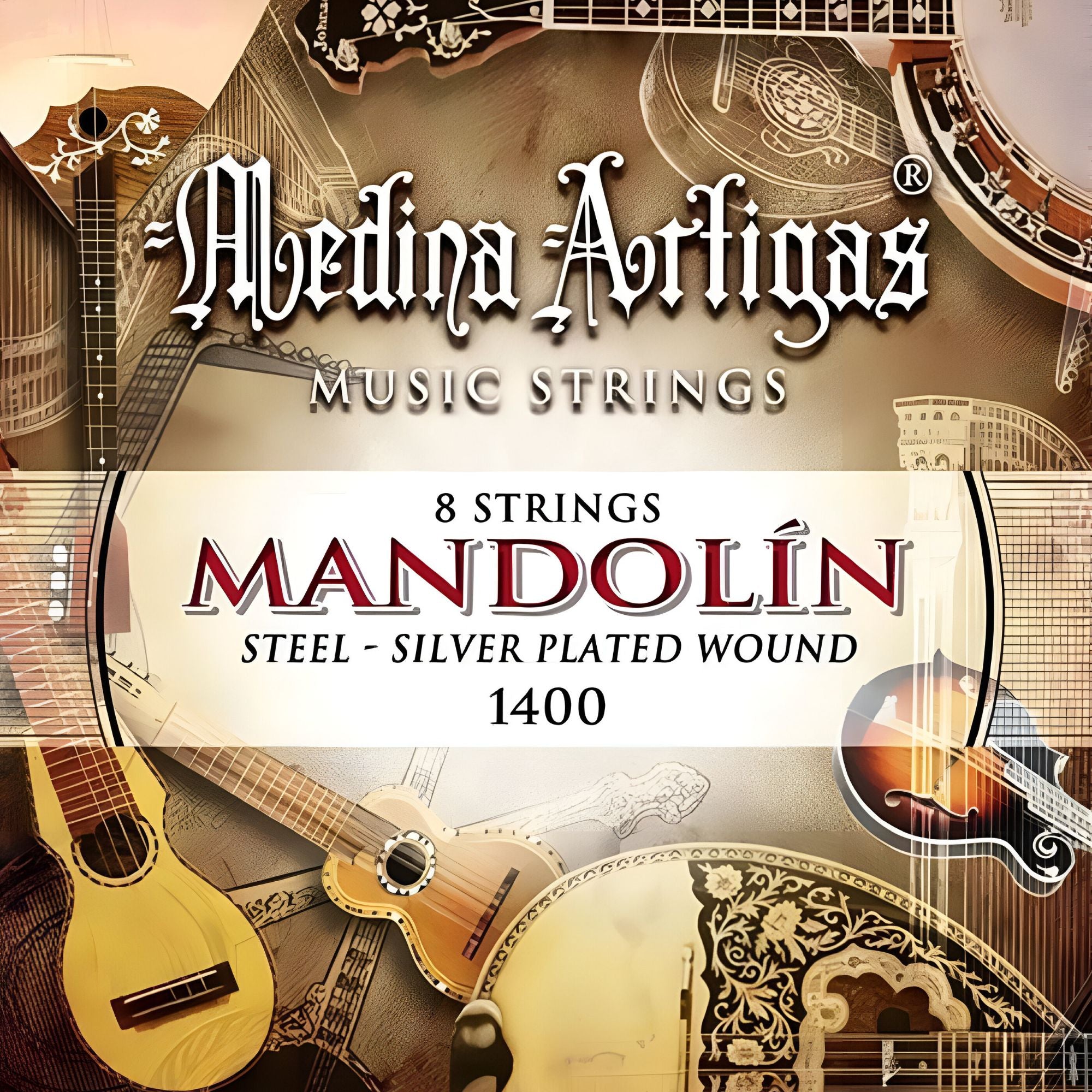 Set de Cuerdas Mandolina Medina Artigas 1400-8