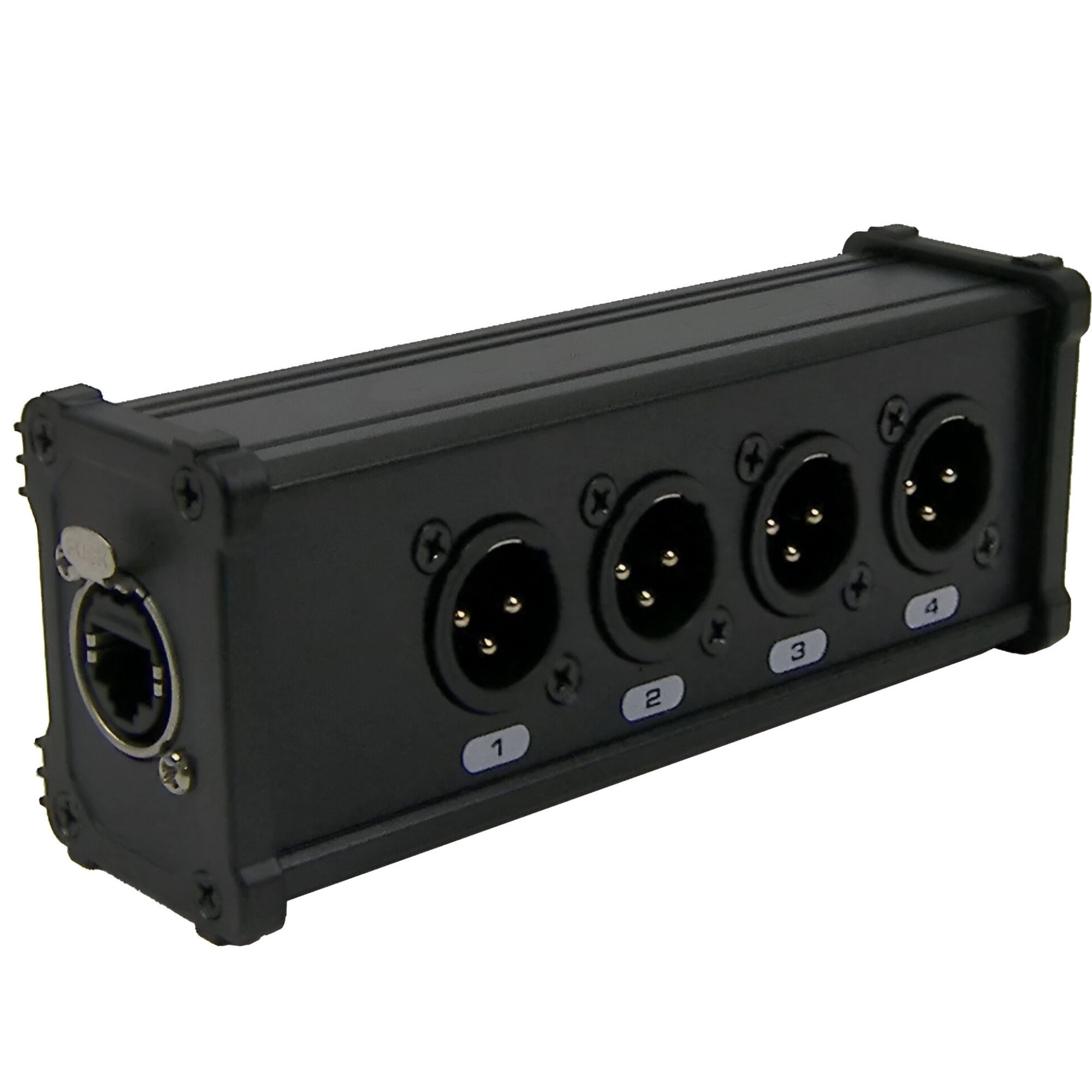 Caja Distribuidora DMX RJ45 - XLR Macho 3 Pines Ka-Maleon CA-3074