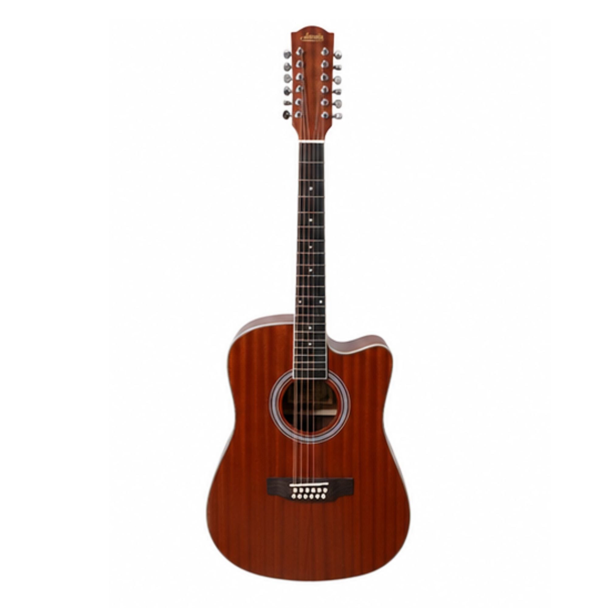 Guitarra E/A 12C C/Funda Accacia AF448CE-12