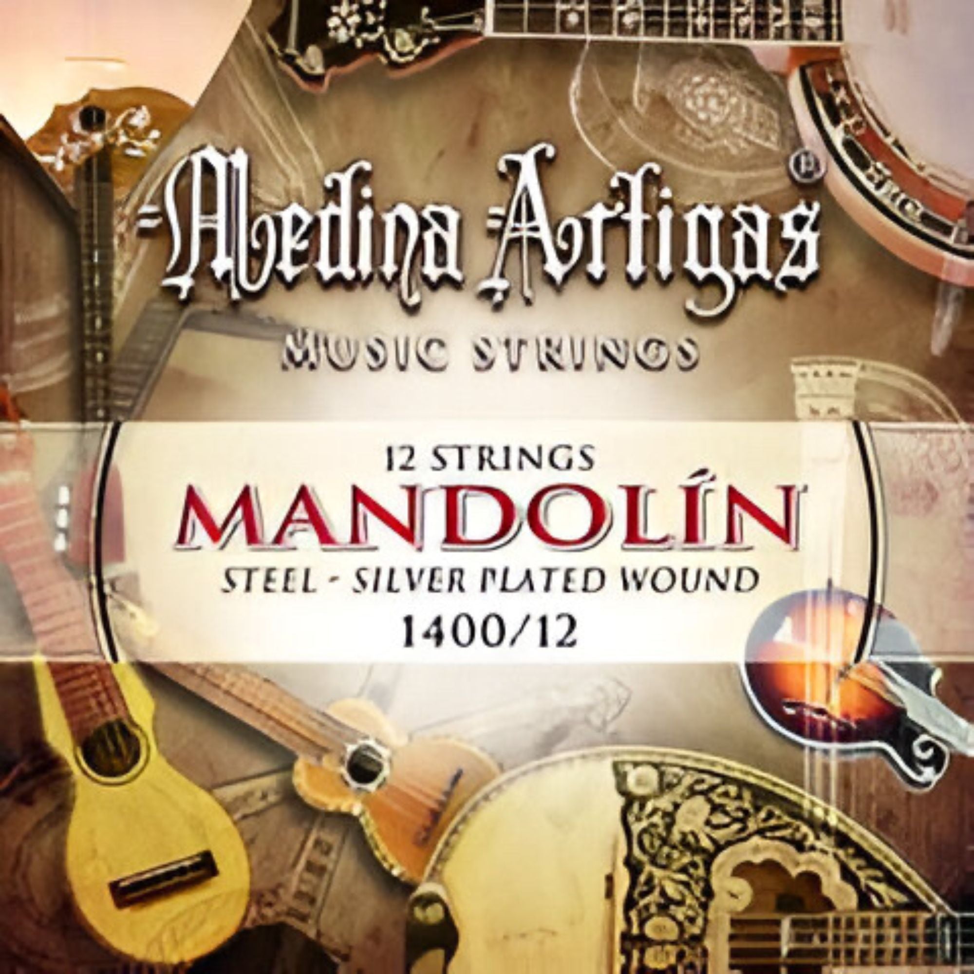 Set de Cuerdas Mandolina Medina Artigas 1400-12