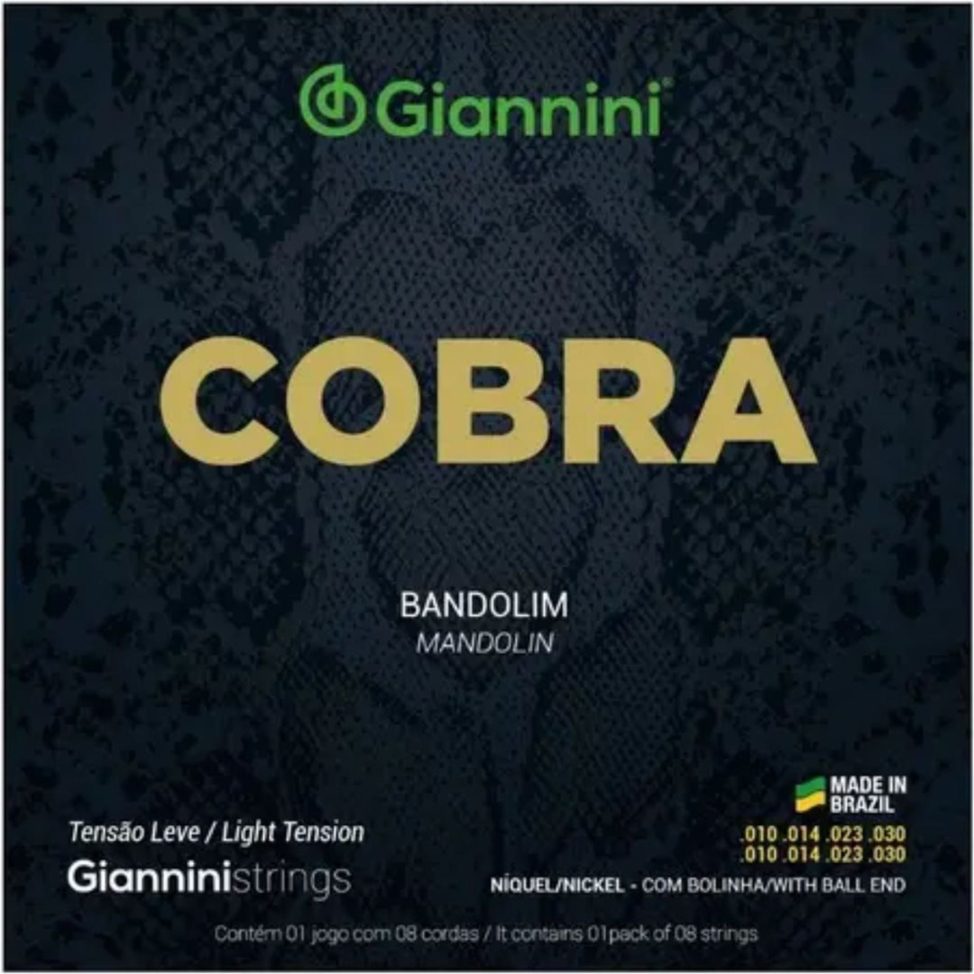 Set de Cuerdas Mandolina 8C Giannini CM82L COBRA