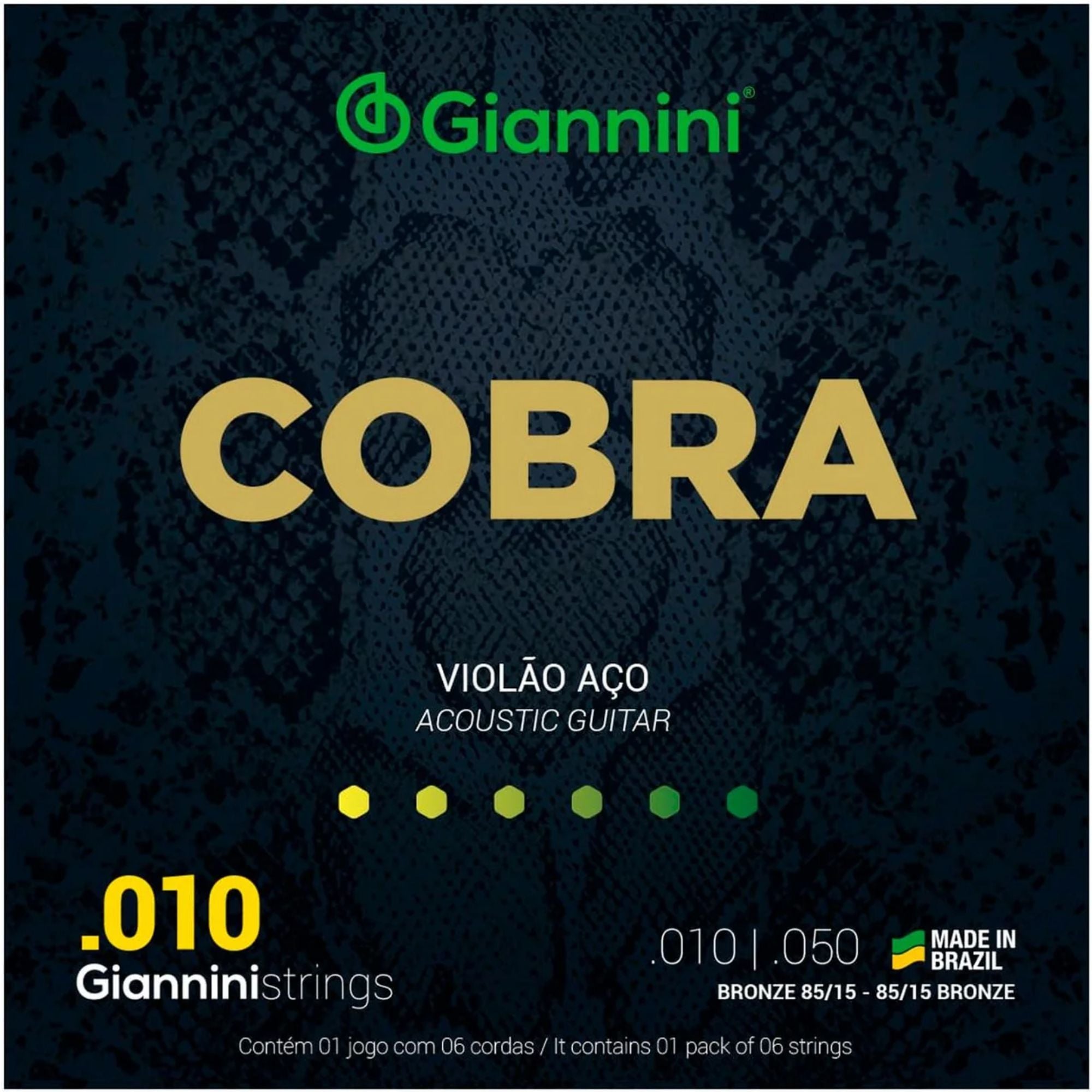 Set de Cuerdas Guitarra Acústica Giannini GEEFLE