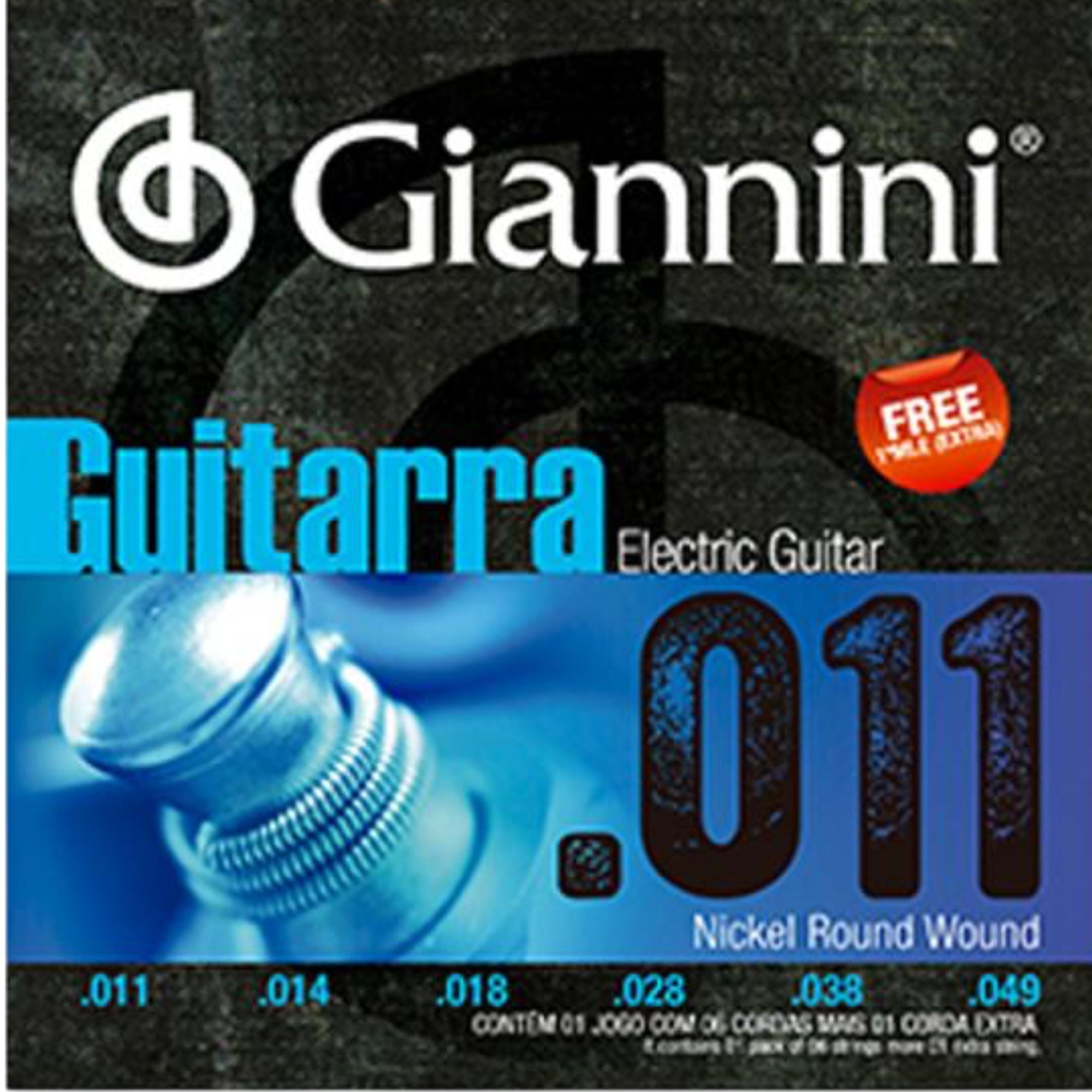 Set de Cuerdas Guitarra Eléctrica Giannini EGST11