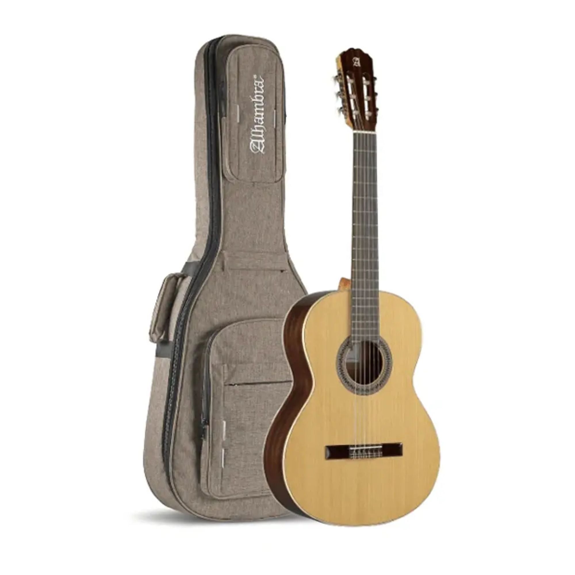 Guitarra Clásica 2C + Funda 4/4 10 Mm Alhambra