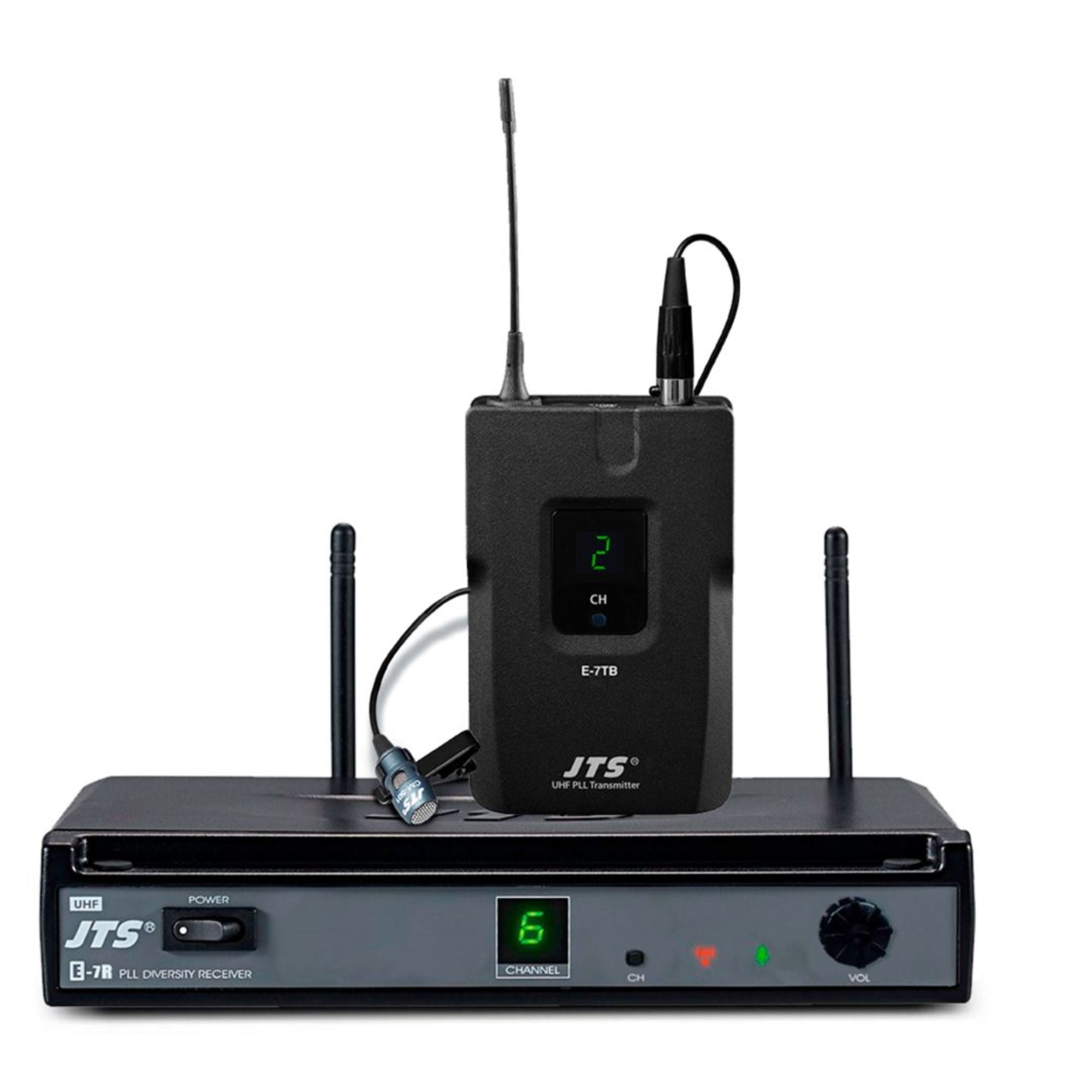 Micrófono Inalámbrico Solapa JTS E-7R/E-7TB+CM-501