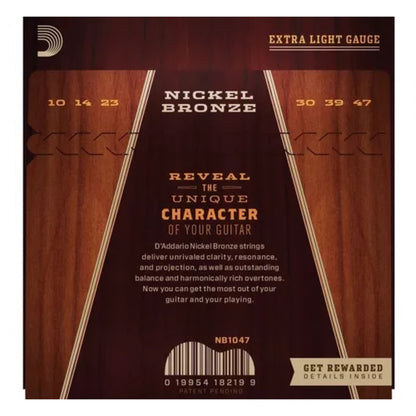 Set de Cuerdas Guitarra Acústica D"Addario NB-1047