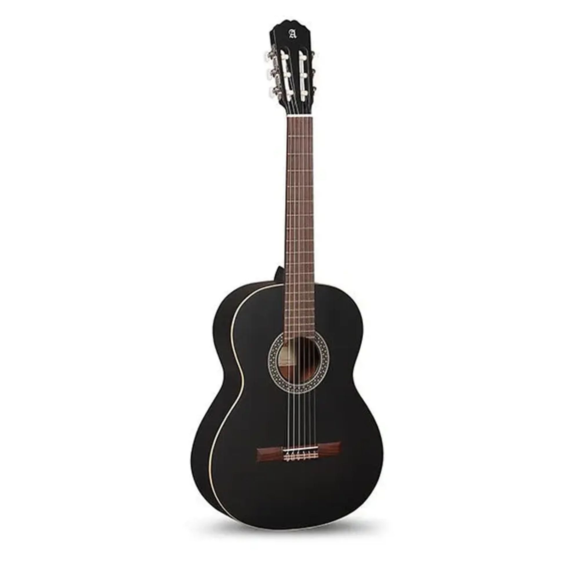 Guitarra Clásica 1C Black Satin + Funda 4/4 10 Mm Alhambra