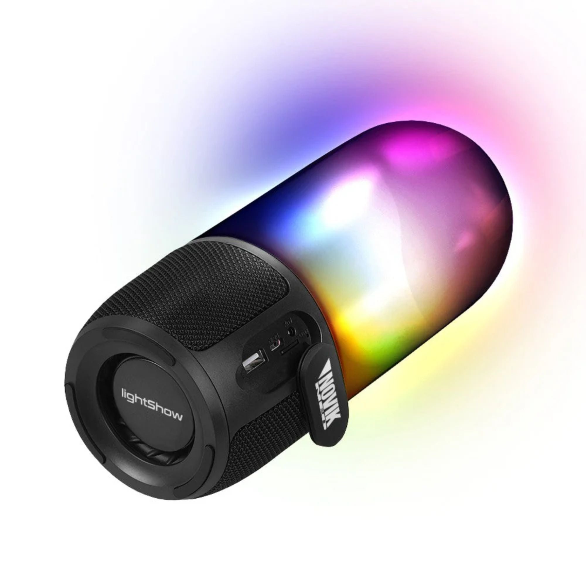 Parlante Multicolor Portatil BT Novik LightShow