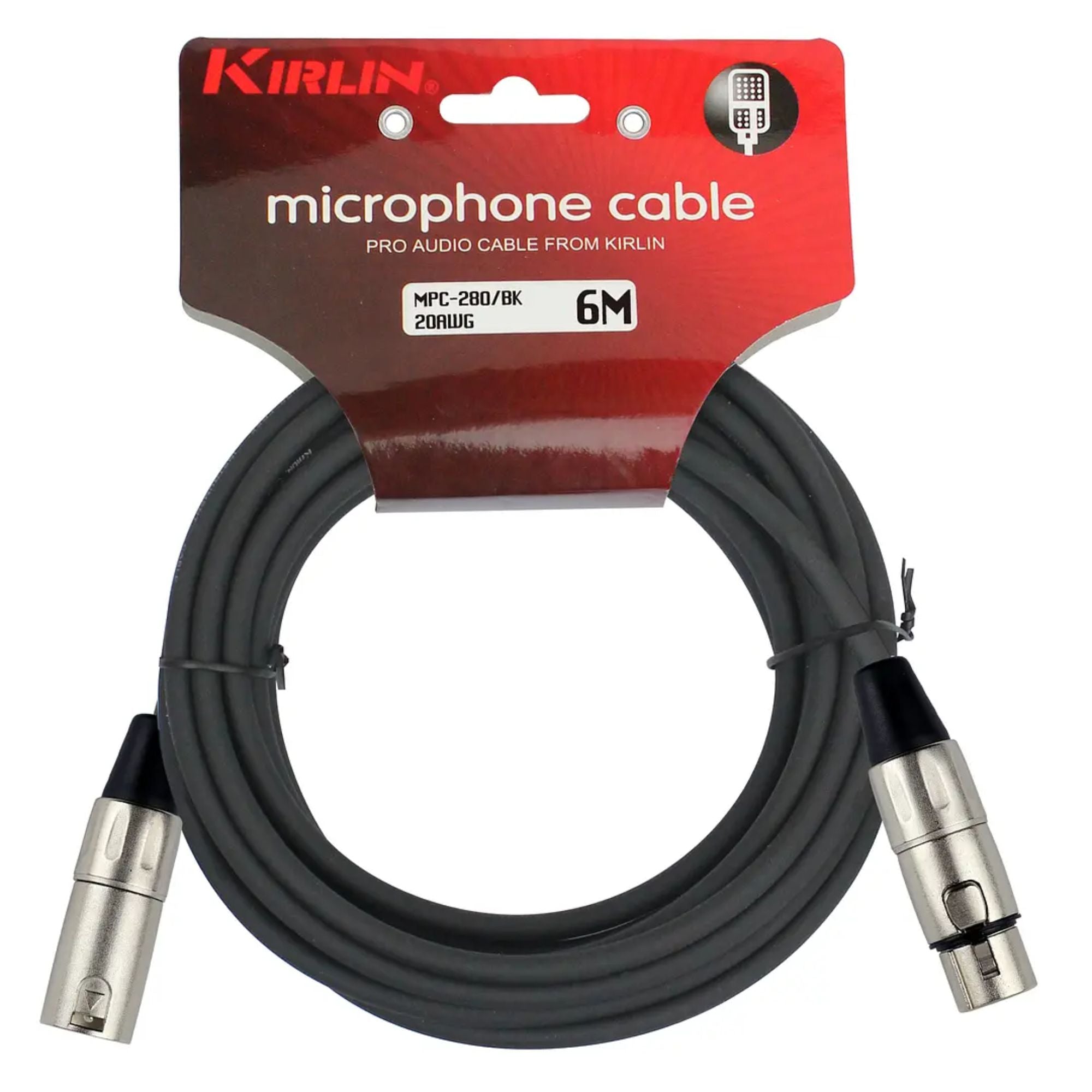 Cable de Micrófono XLR - XLR 6M Kirlin MPC280-6