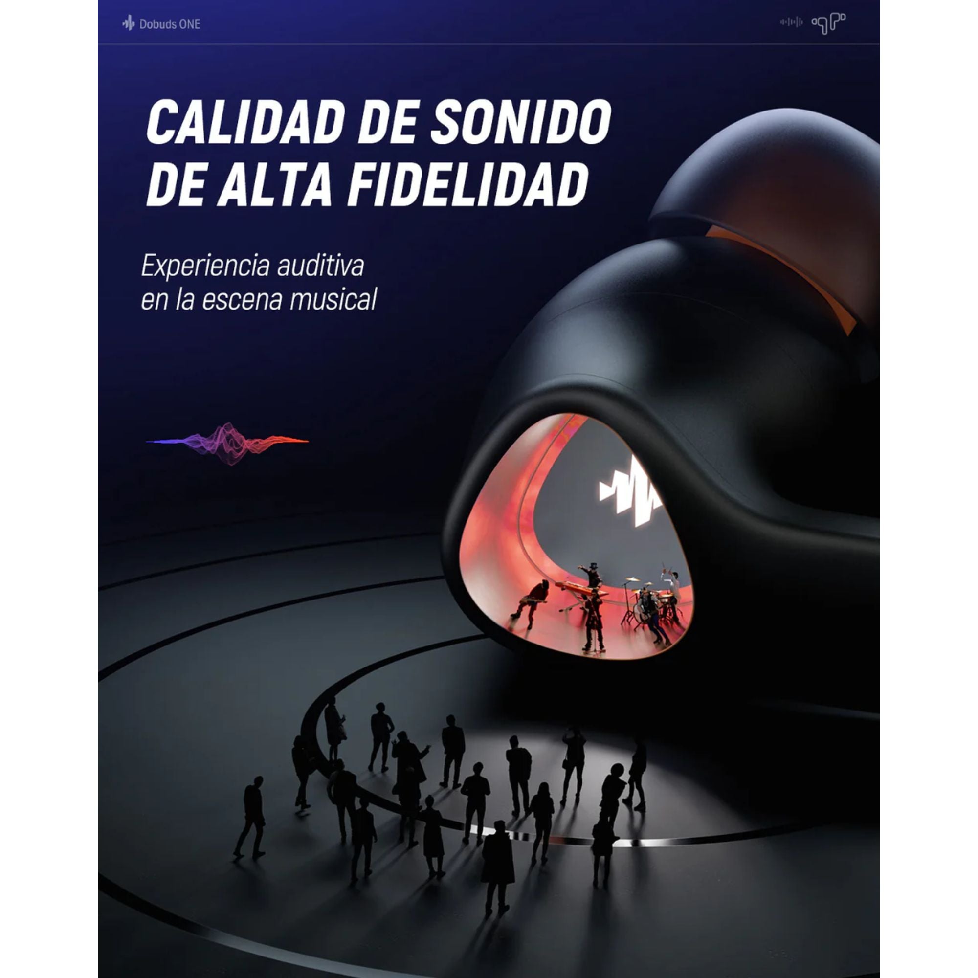 Audifonos Inalambricos Donner Dobuds One Black