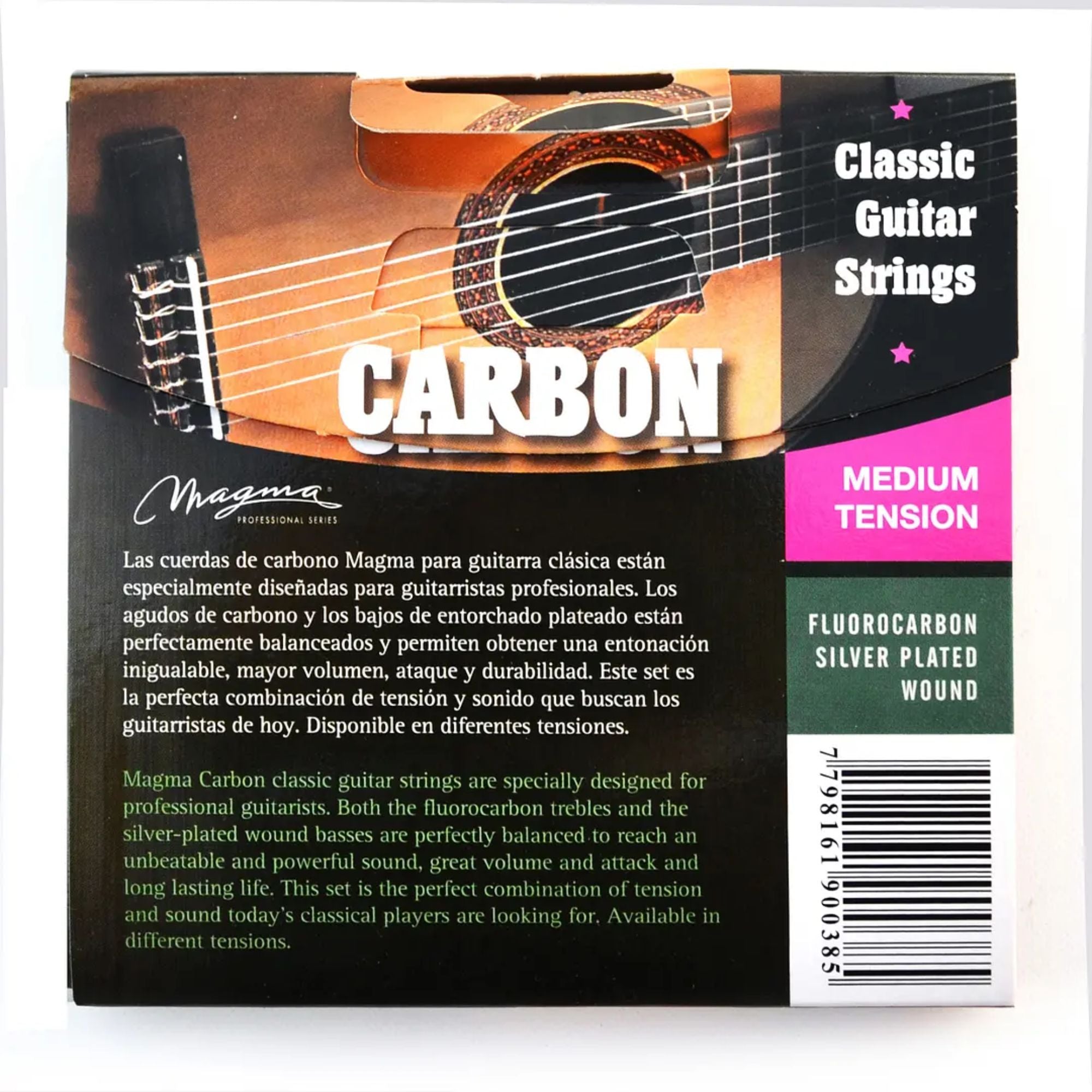 Set de Cuerdas Guitarra Clásica Magma GC110C Carbono