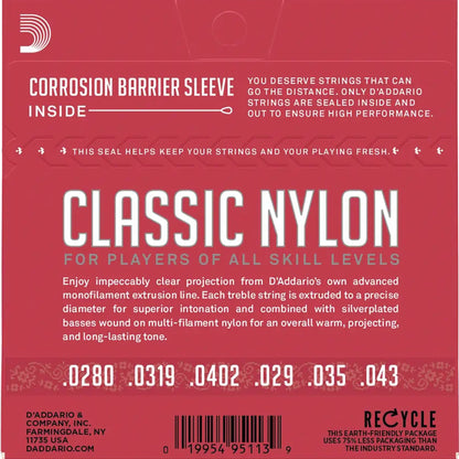 Set de Cuerdas Guitarra Clásica D”Addario EJ27N