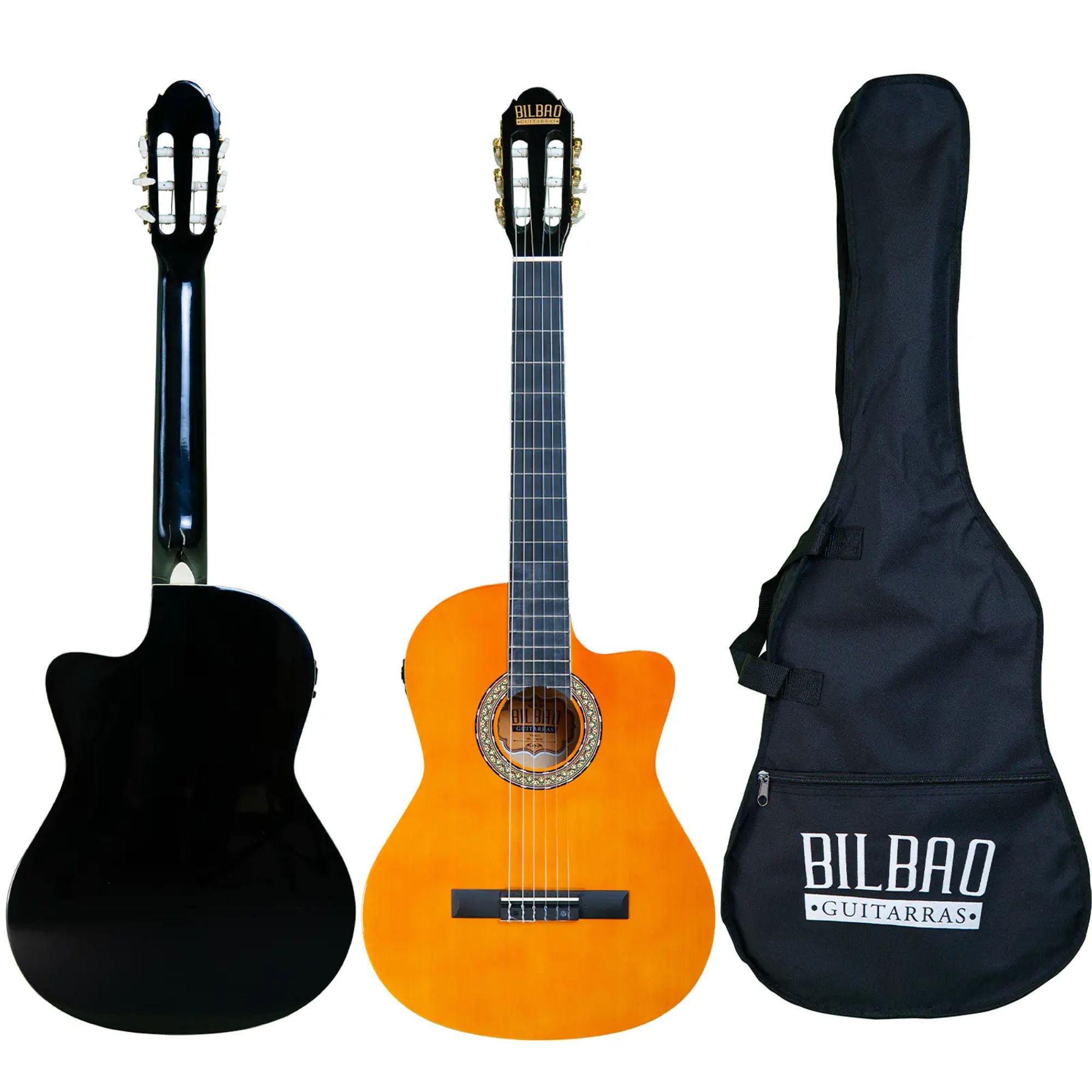Guitarra E/A Nylon Bilbao BIL-700 CE NT