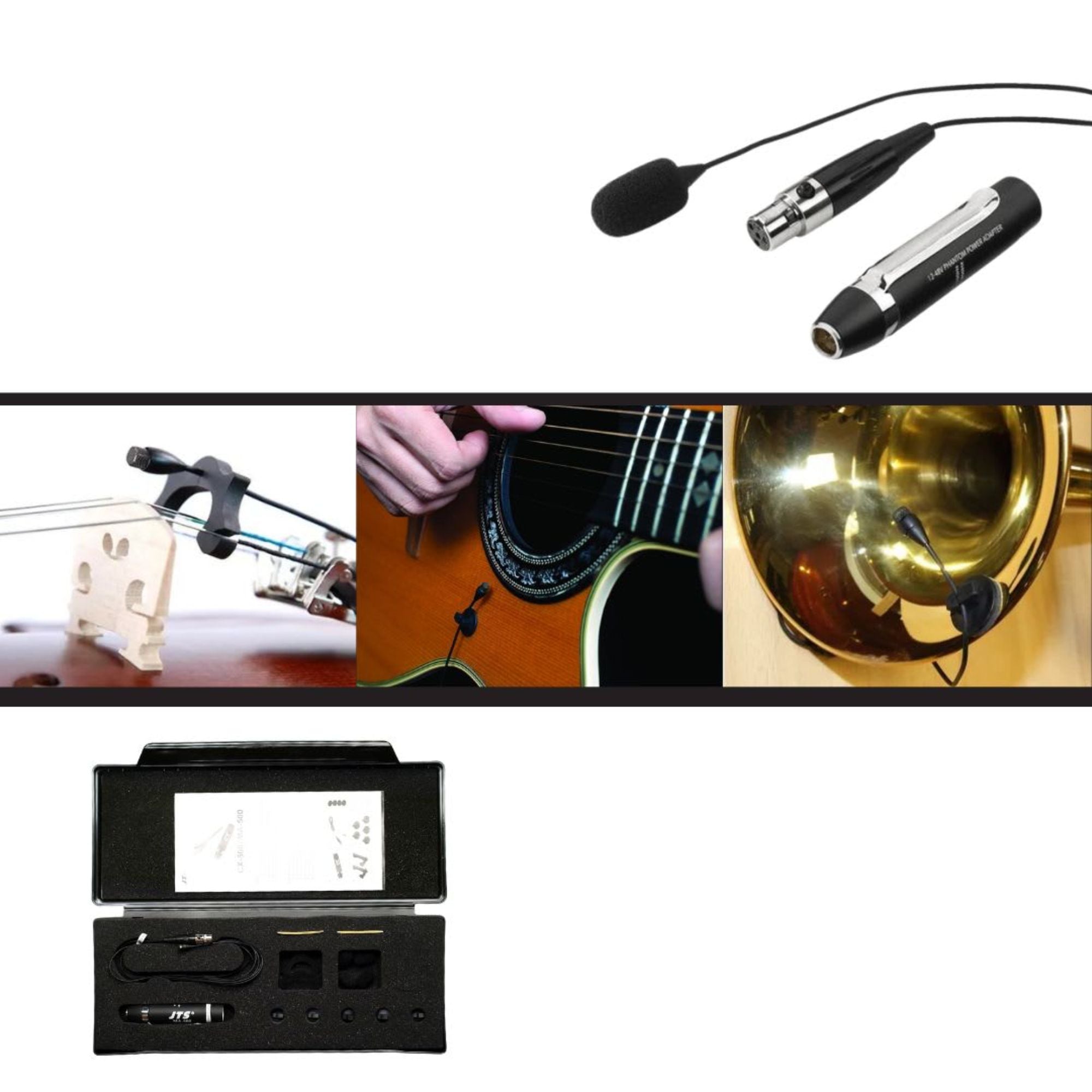 Micrófono Condensador Cuerdas JTS CX-500/MA500