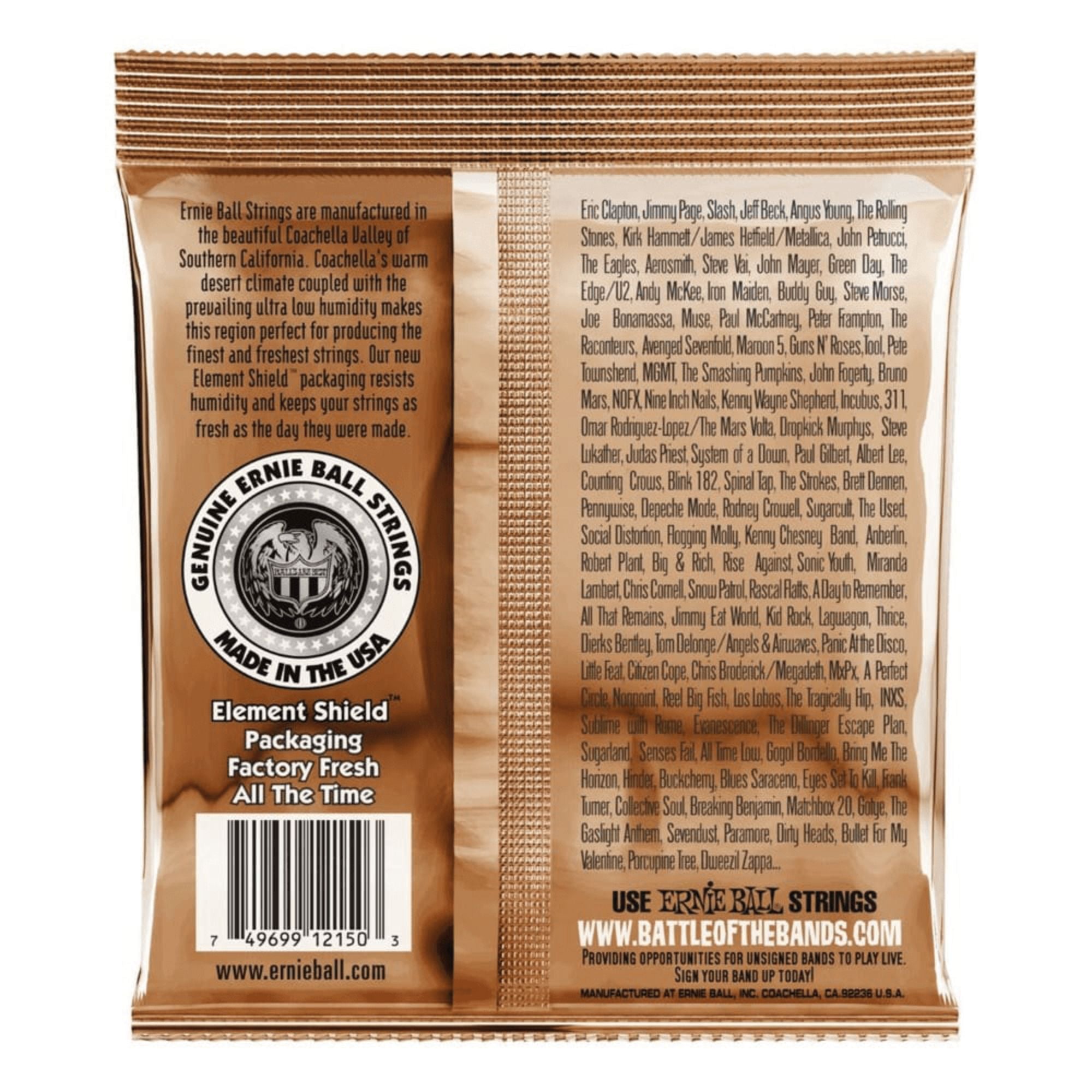 Set de Cuerdas Guitarra Acústica Ernie Ball 2150