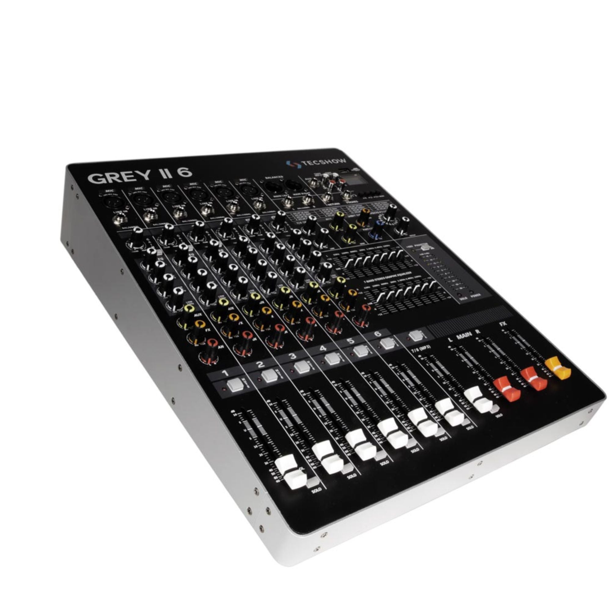 Mixer 6 Canales Tecshow GREY II 6
