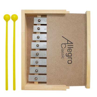 Metalófono Madera Diatonico 8 Notas Aluminio Allegro ALL8AG