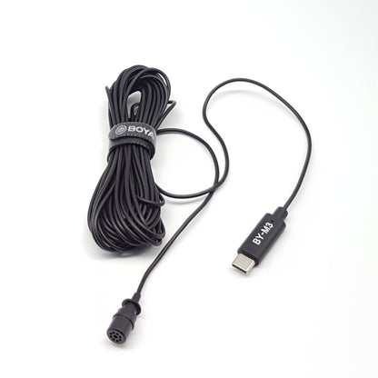 Microfono Lavalier c/Conector USB-C Boya BY-M3