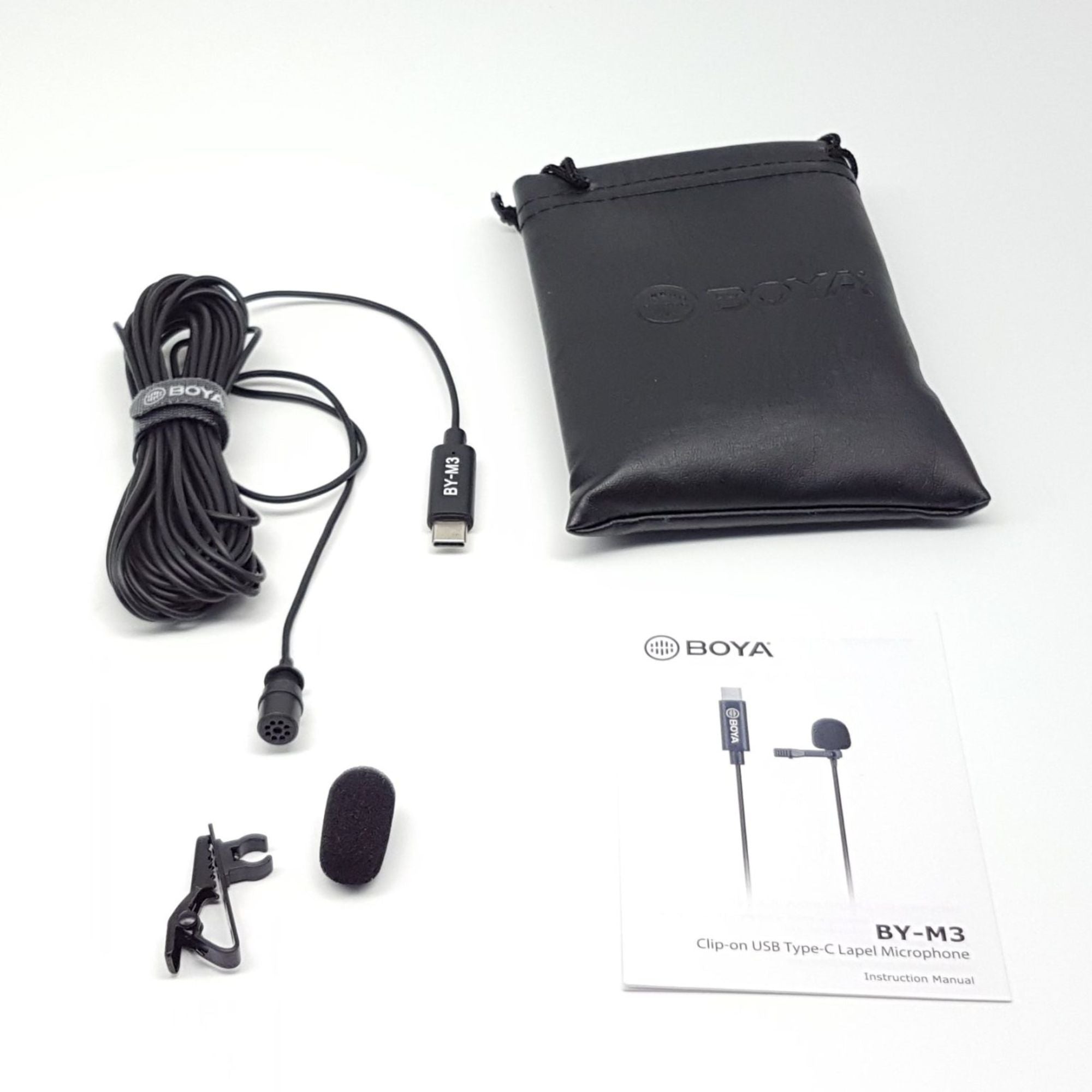 Microfono Lavalier c/Conector USB-C Boya BY-M3