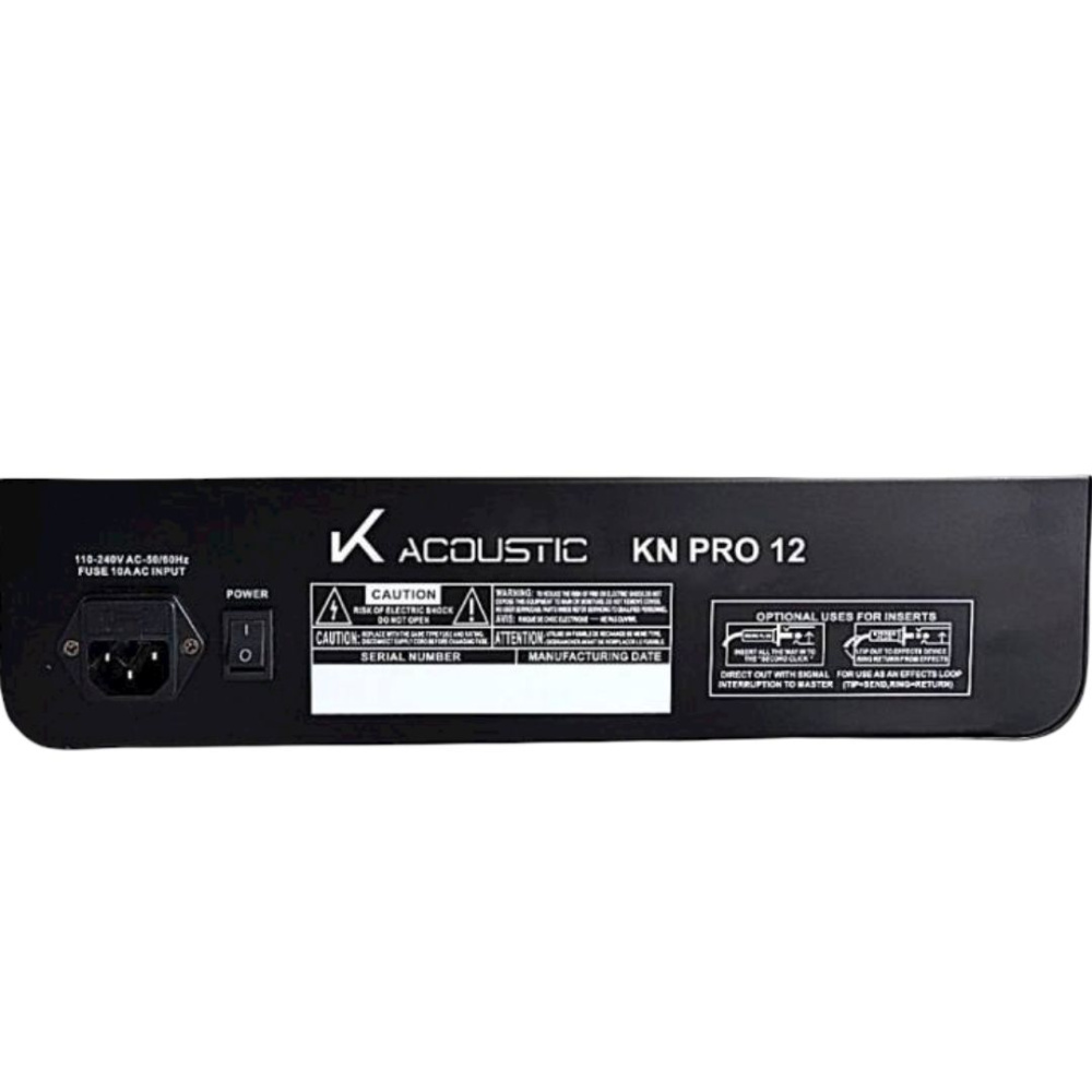 Mixer Análogo K-Acoustic KN PRO12 - Imagen 2