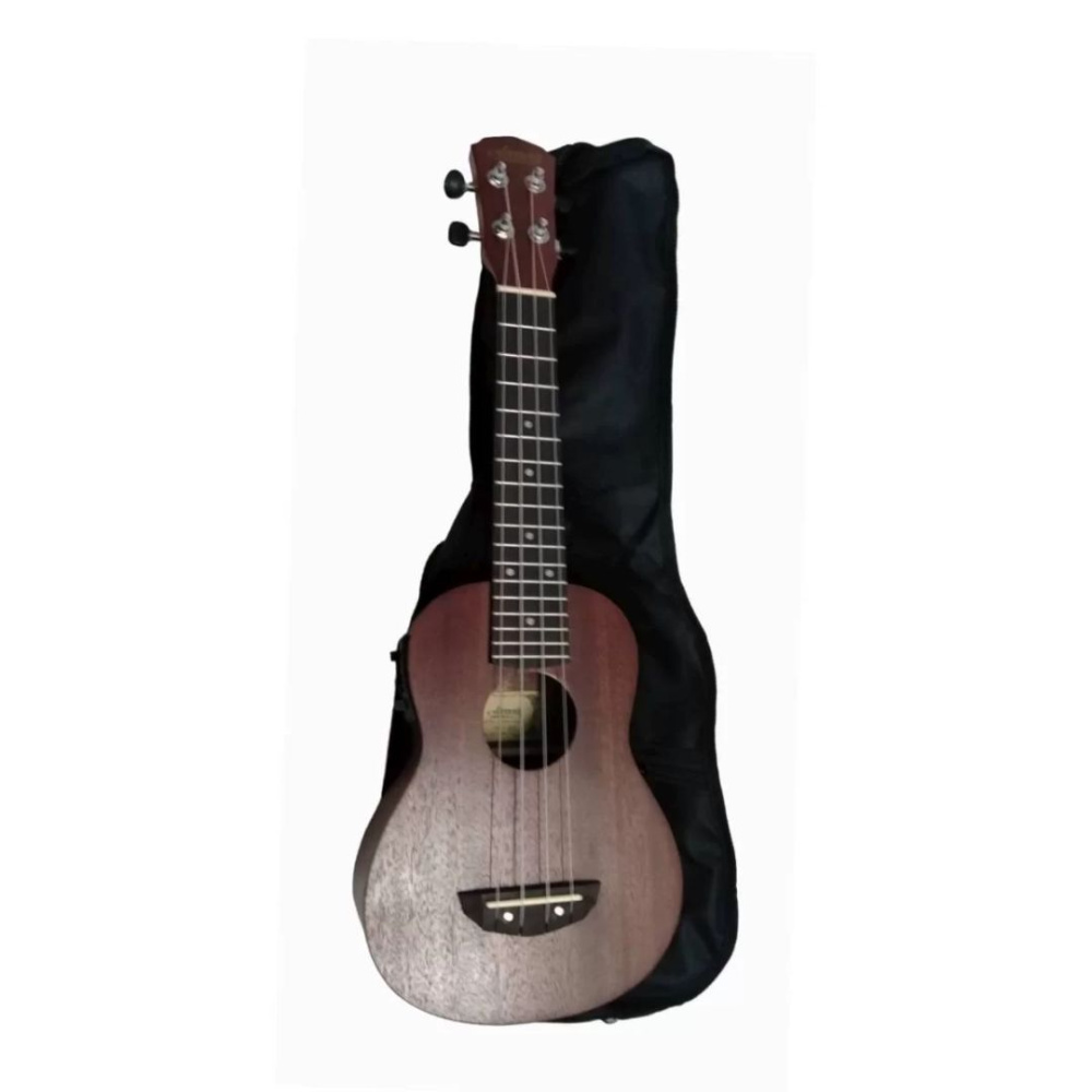 Ukelele E/A Soprano Caoba C/Funda Accacia AUO7L-21EQ - Imagen 2